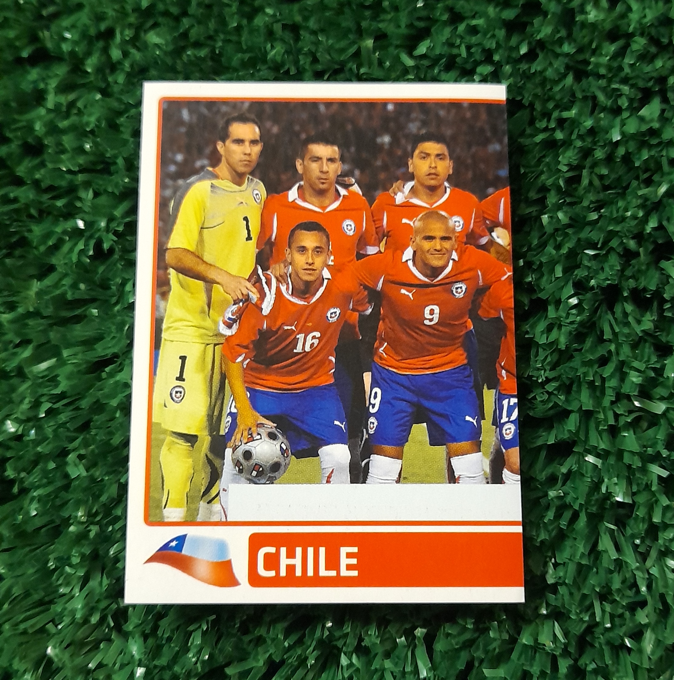 Lamina Formacion  Chile Copa America 2011 Panini #227