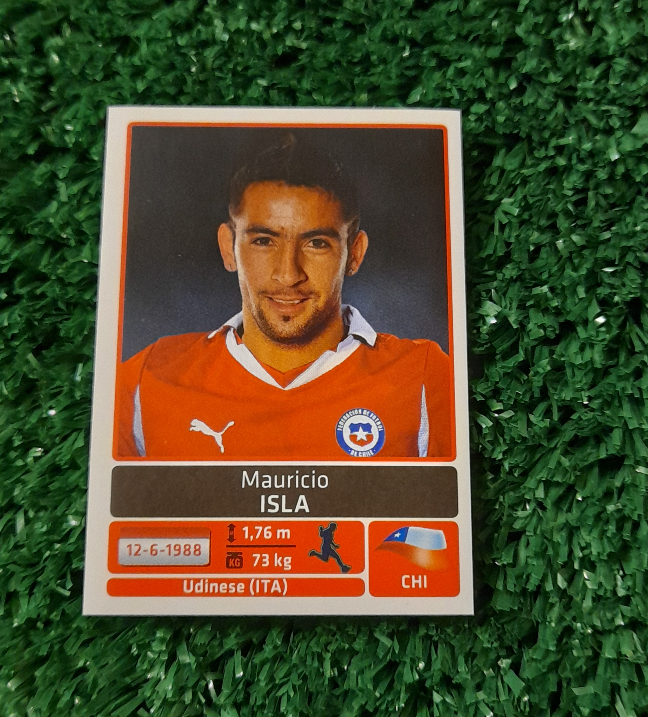 Lamina Mauricio Isla Chile Copa America 2011 Panini #237