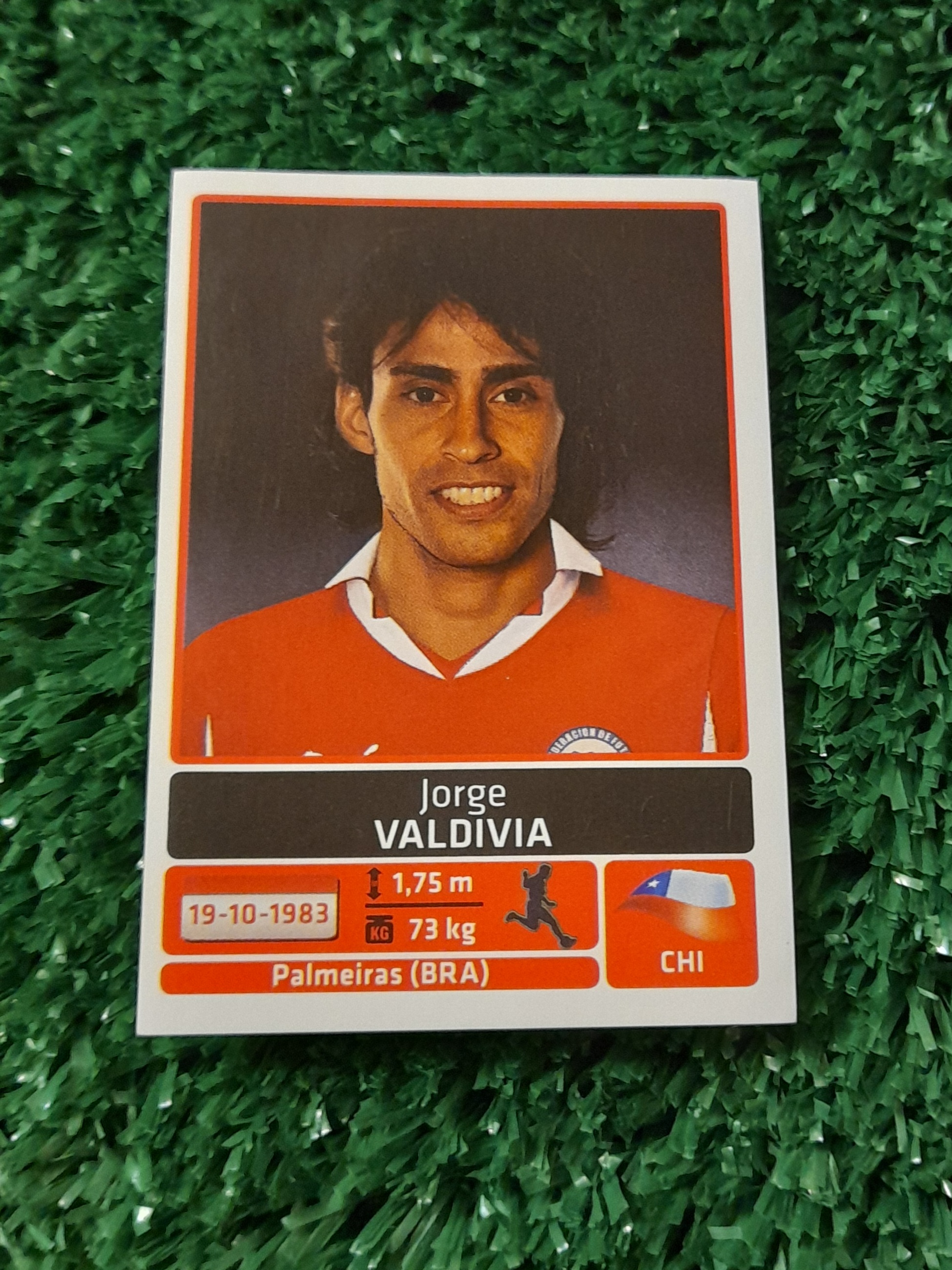 Lamina Jorge Valdivia Chile Copa America 2011 Panini #242
