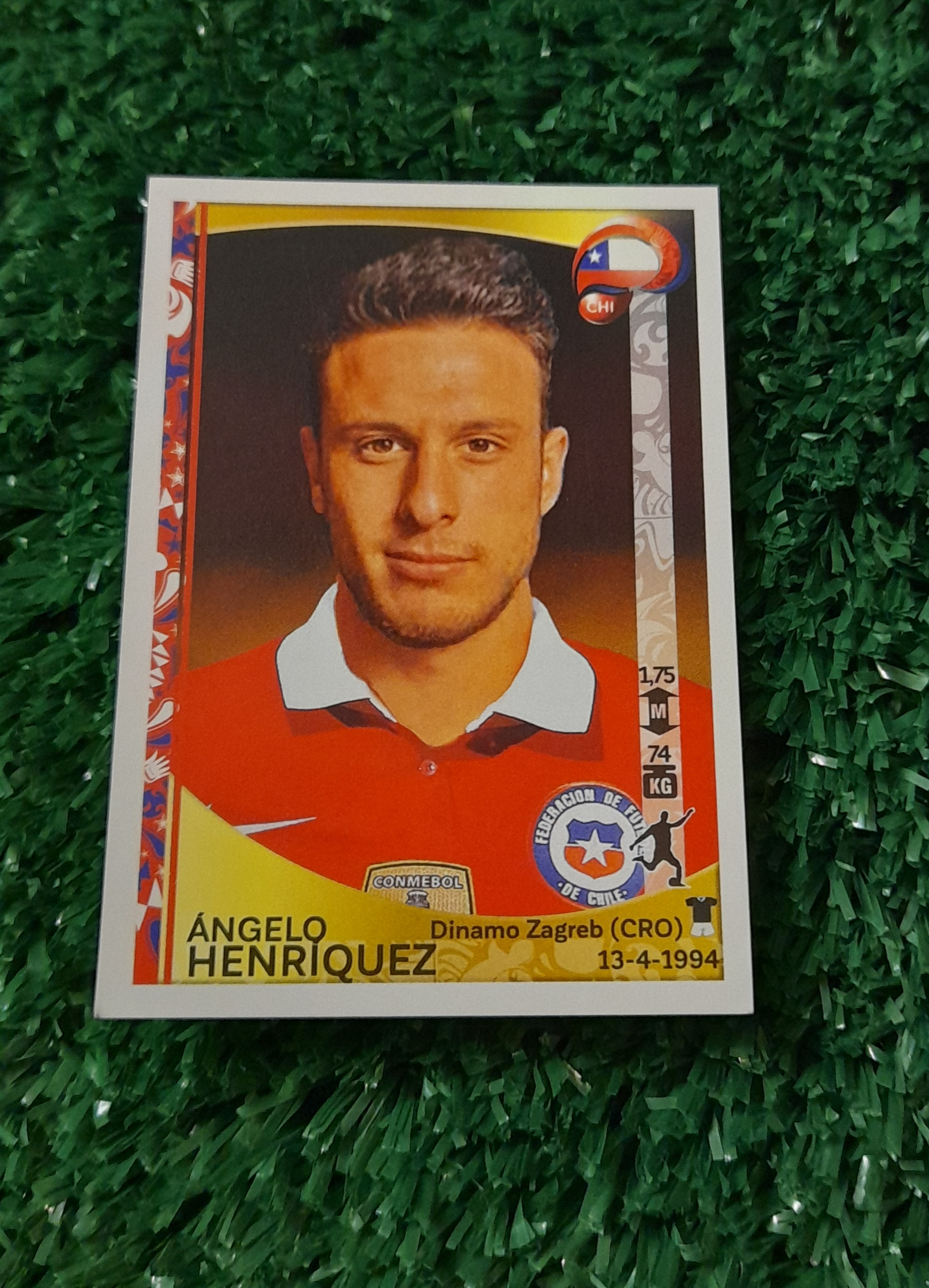 Lamina Angelo Henriquez Chile Copa America 2016 Panini #346