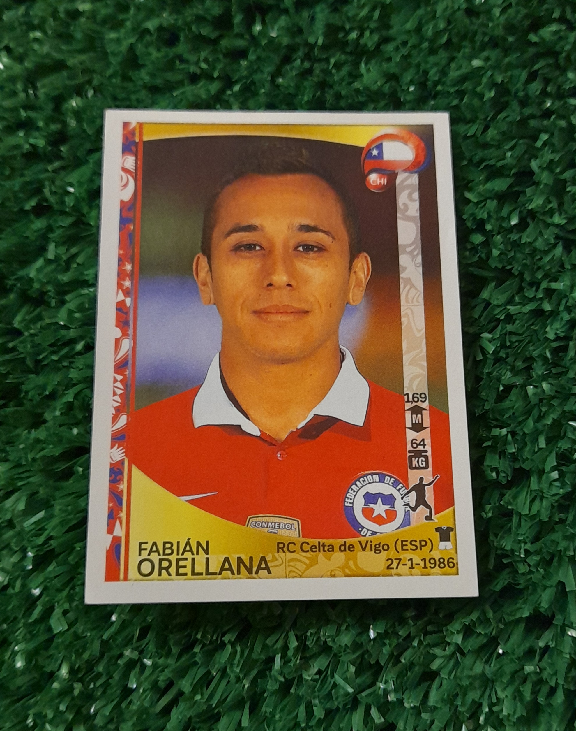 Lamina Fabian Orellana Chile Copa America 2016 Panini #345