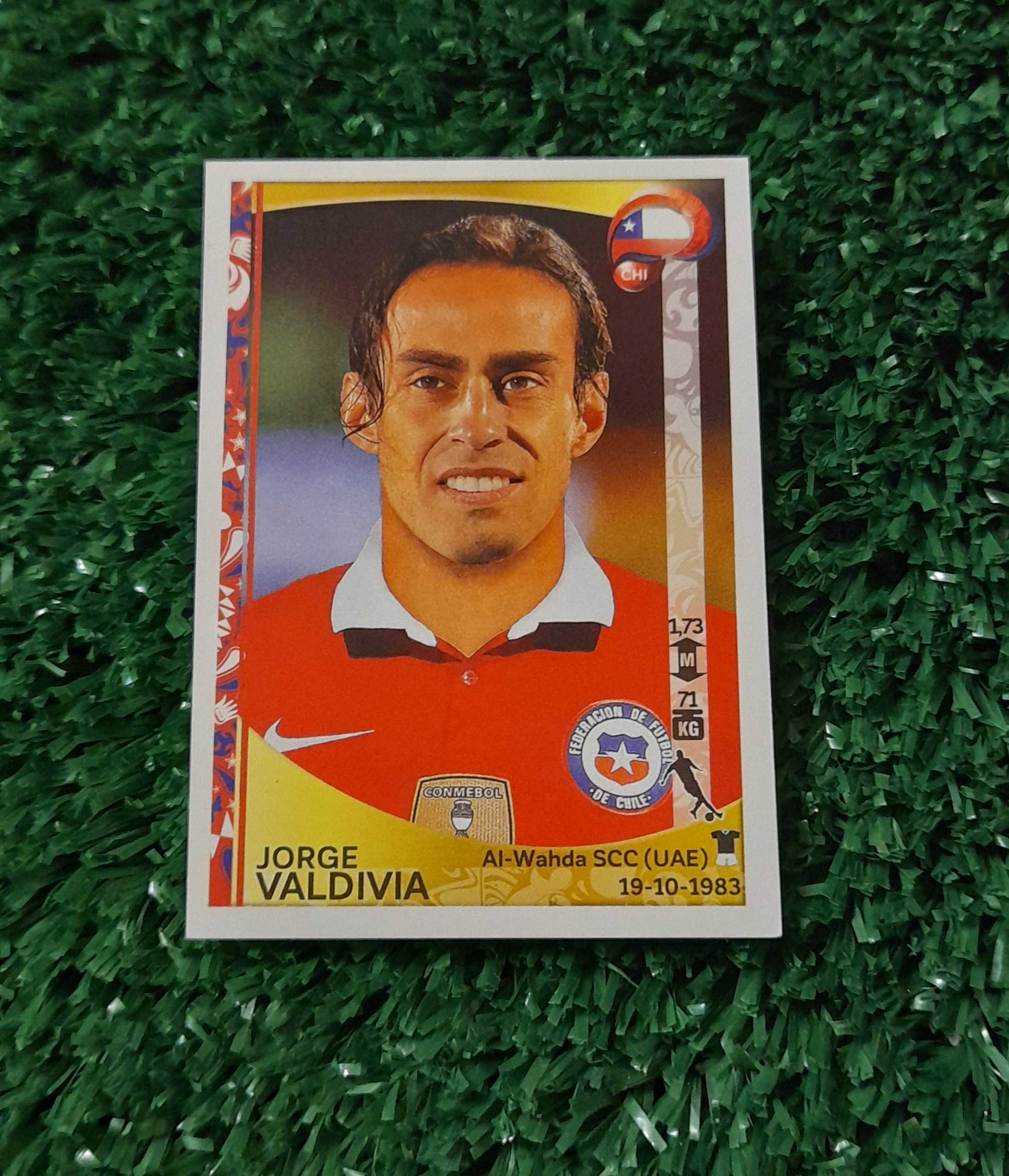Lamina Jorge Valdivia Chile Copa America 2016 Panini #343