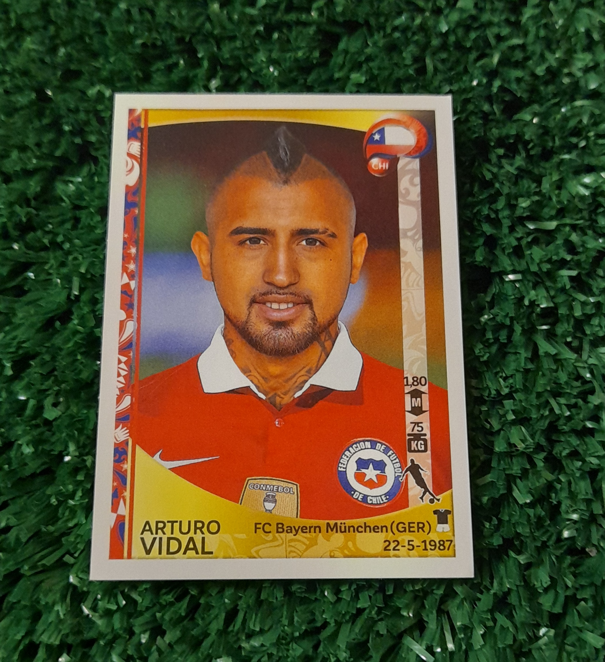 Lamina Arturo Vidal Chile Copa America 2016 Panini #339