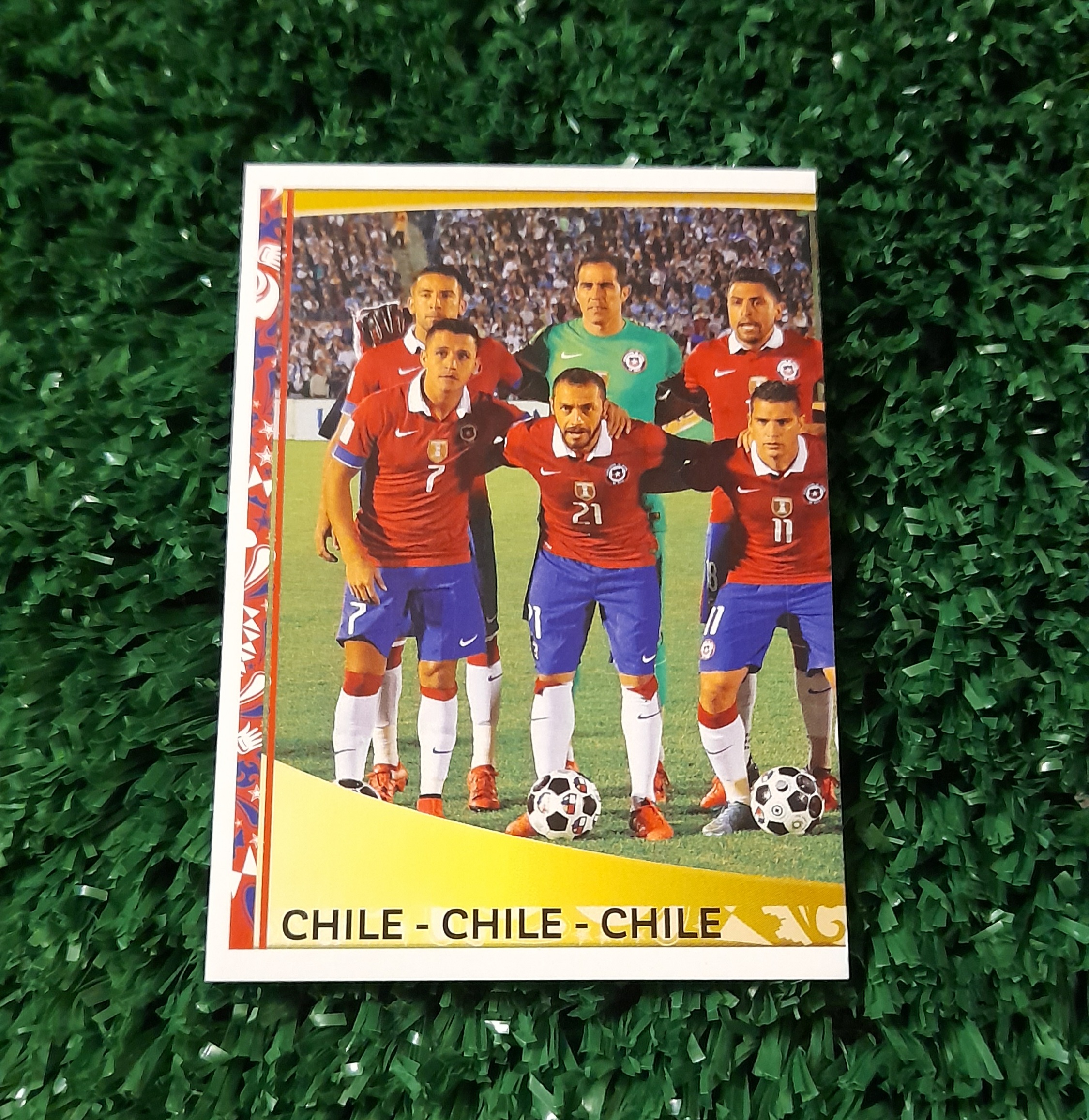 Lamina Formacion  Chile Copa America 2016 Panini #327