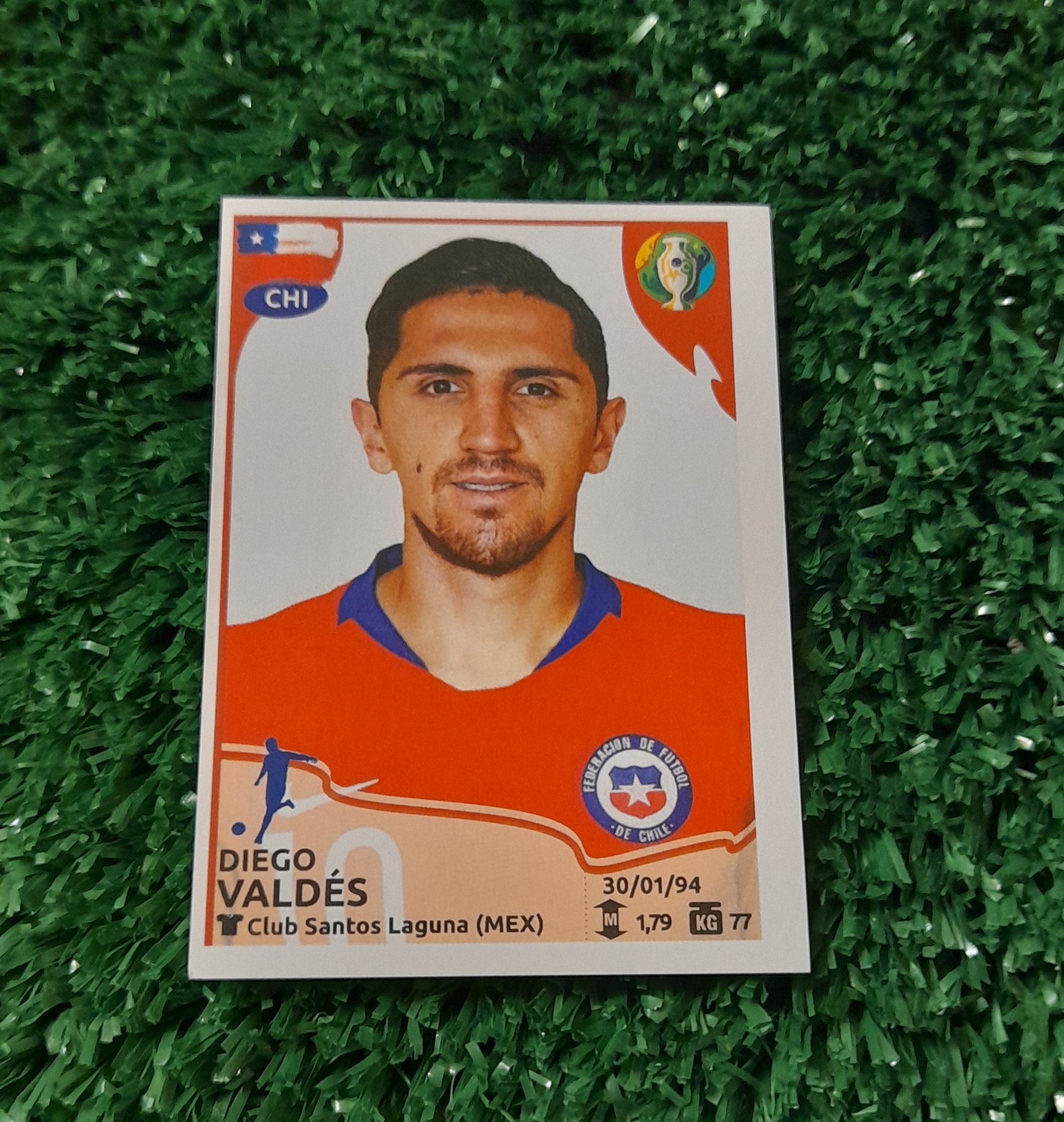 Lamina Diego Valdes Chile Copa America 2019 Panini #326