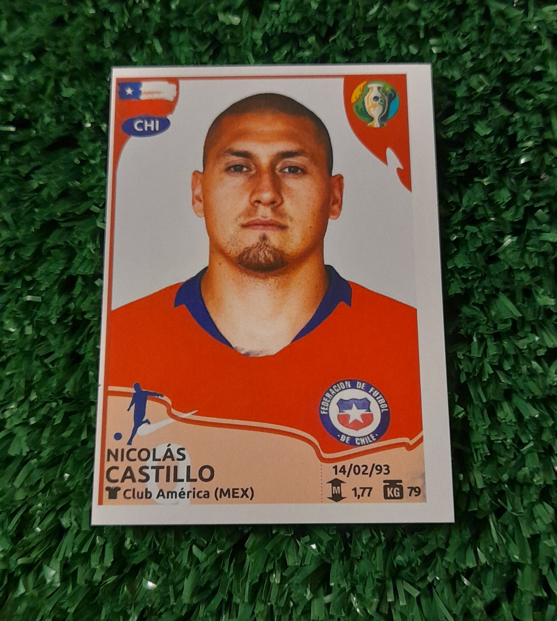 Lamina Nicolas Castillo Chile Copa America 2019 Panini #324