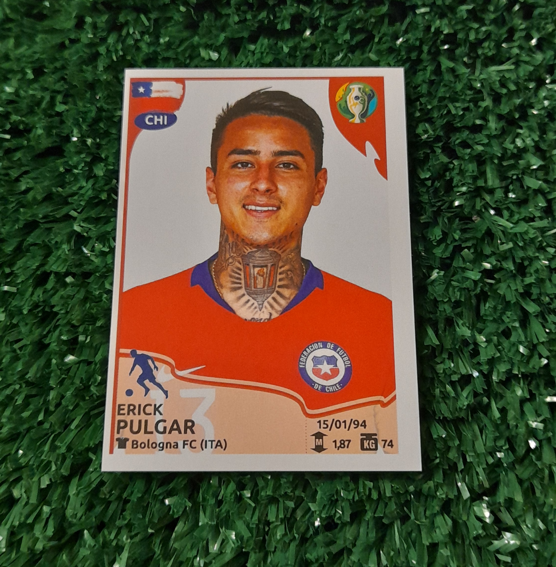 Lamina Erick Pulgar Chile Copa America 2019 Panini #318