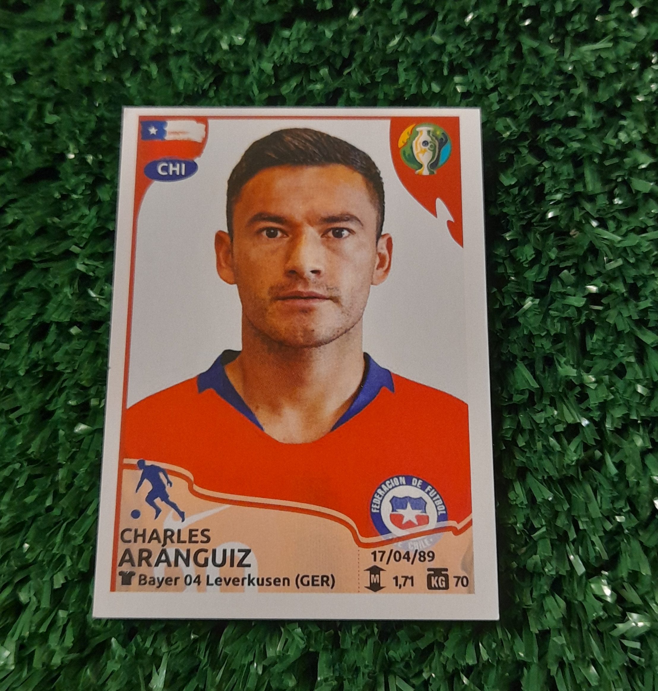 Lamina Charles Aranguiz Chile Copa America 2019 Panini #321