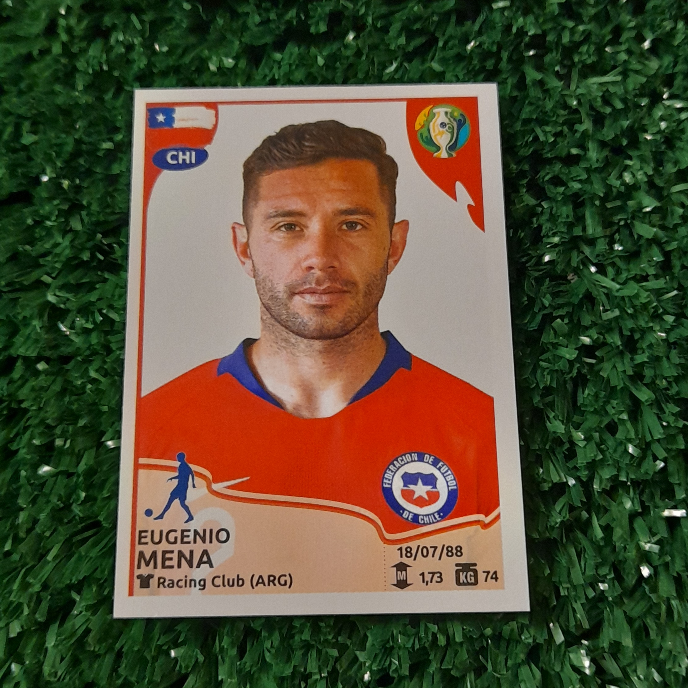 Lamina Eugenio Mena Chile Copa America 2019 Panini #313