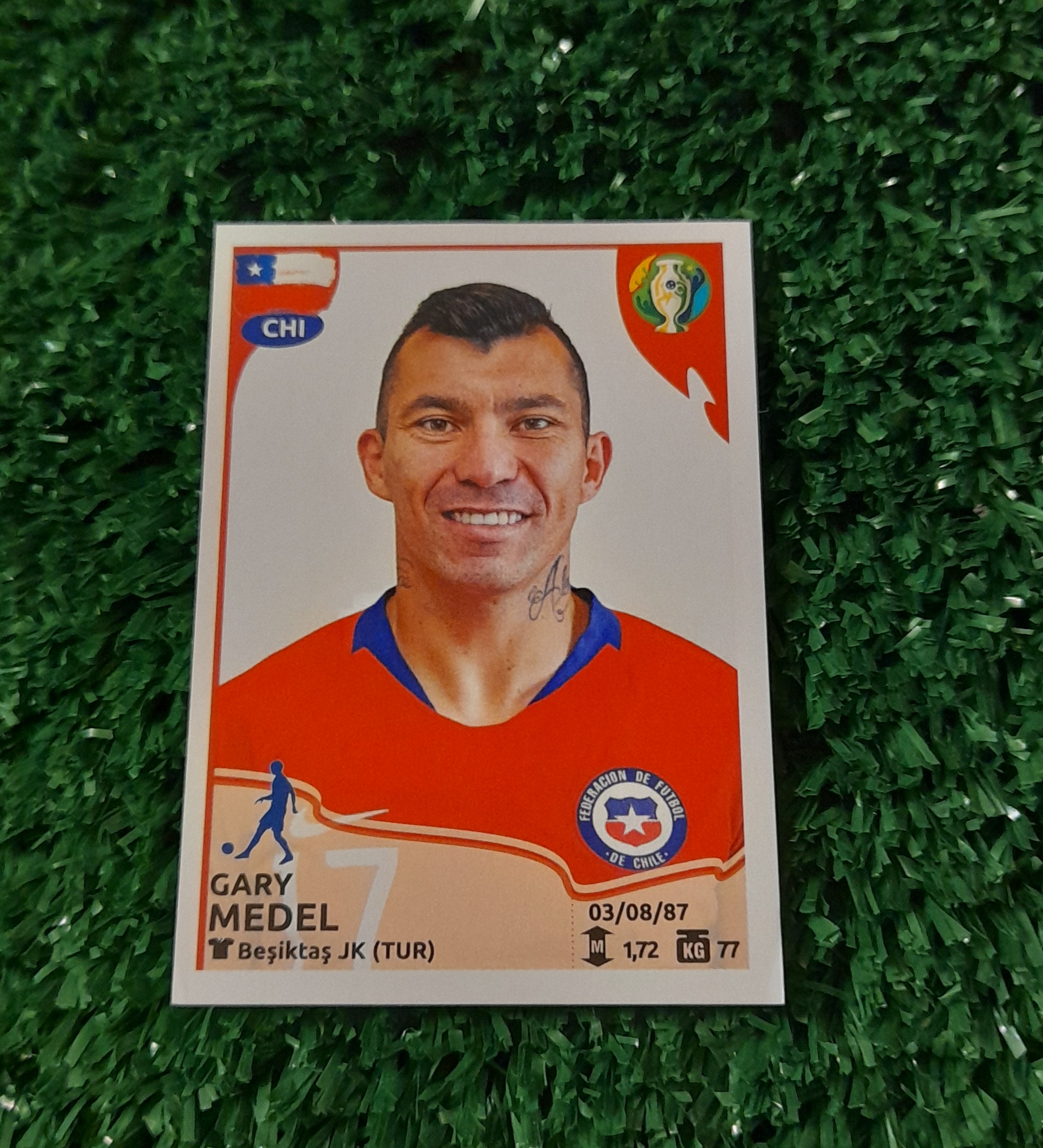 Lamina Gary Medel Chile Copa America 2019 Panini #312