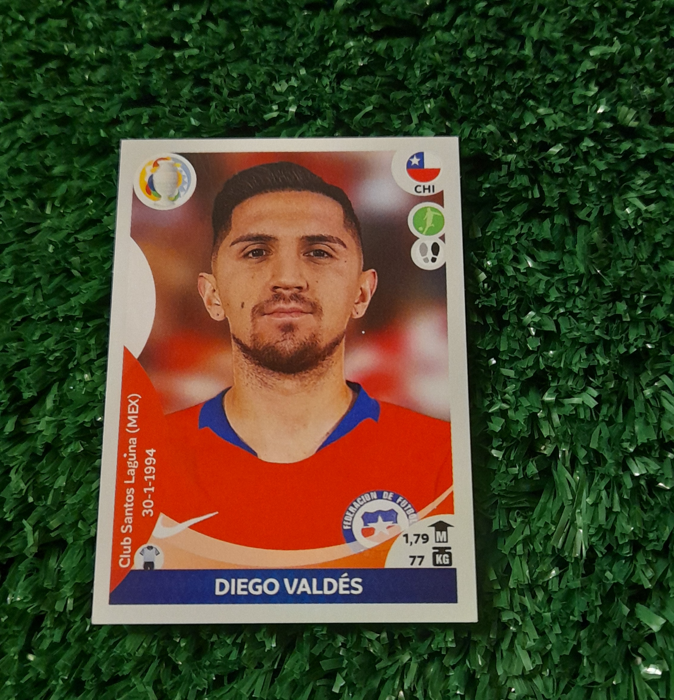 Lamina Diego Valdes Chile Copa America 2021 Panini #167