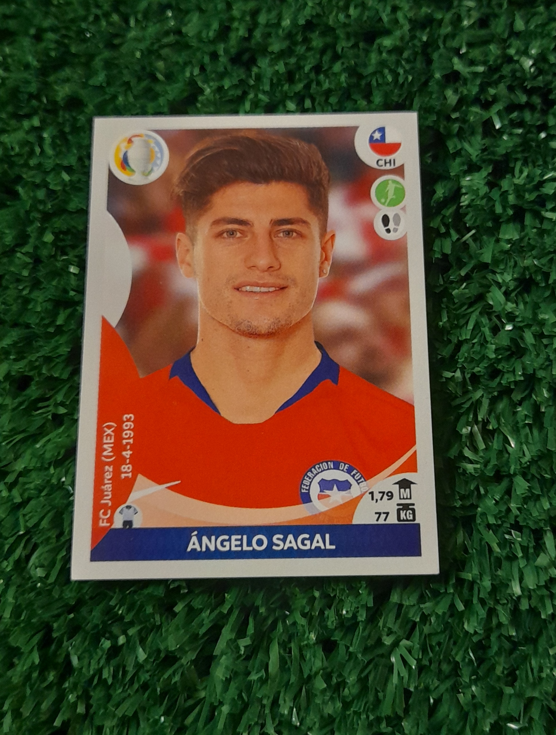Lamina Angelo Sagal Chile Copa America 2021 Panini #165