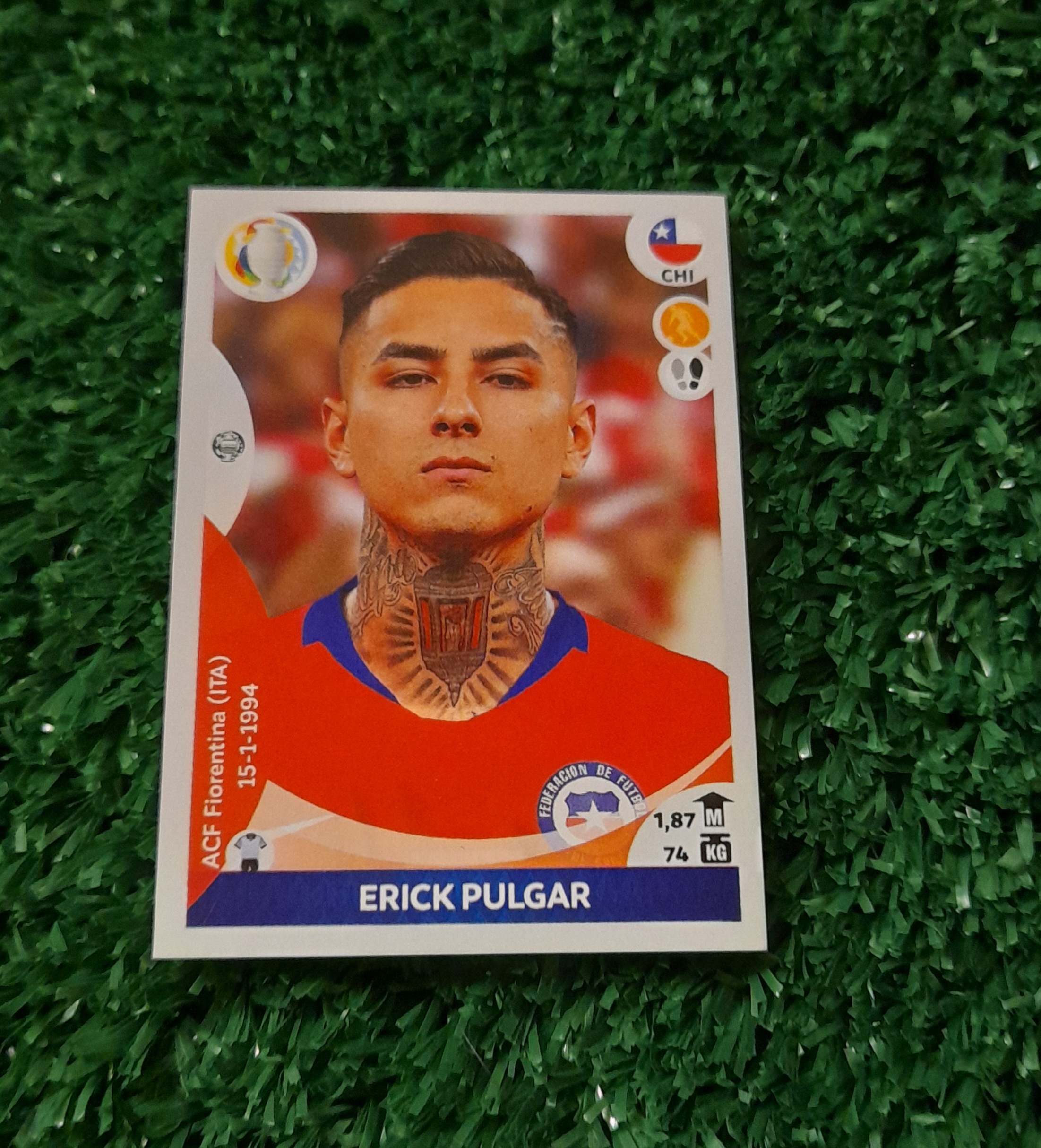 Lamina Erick Pulgar Chile Copa America 2021 Panini #161