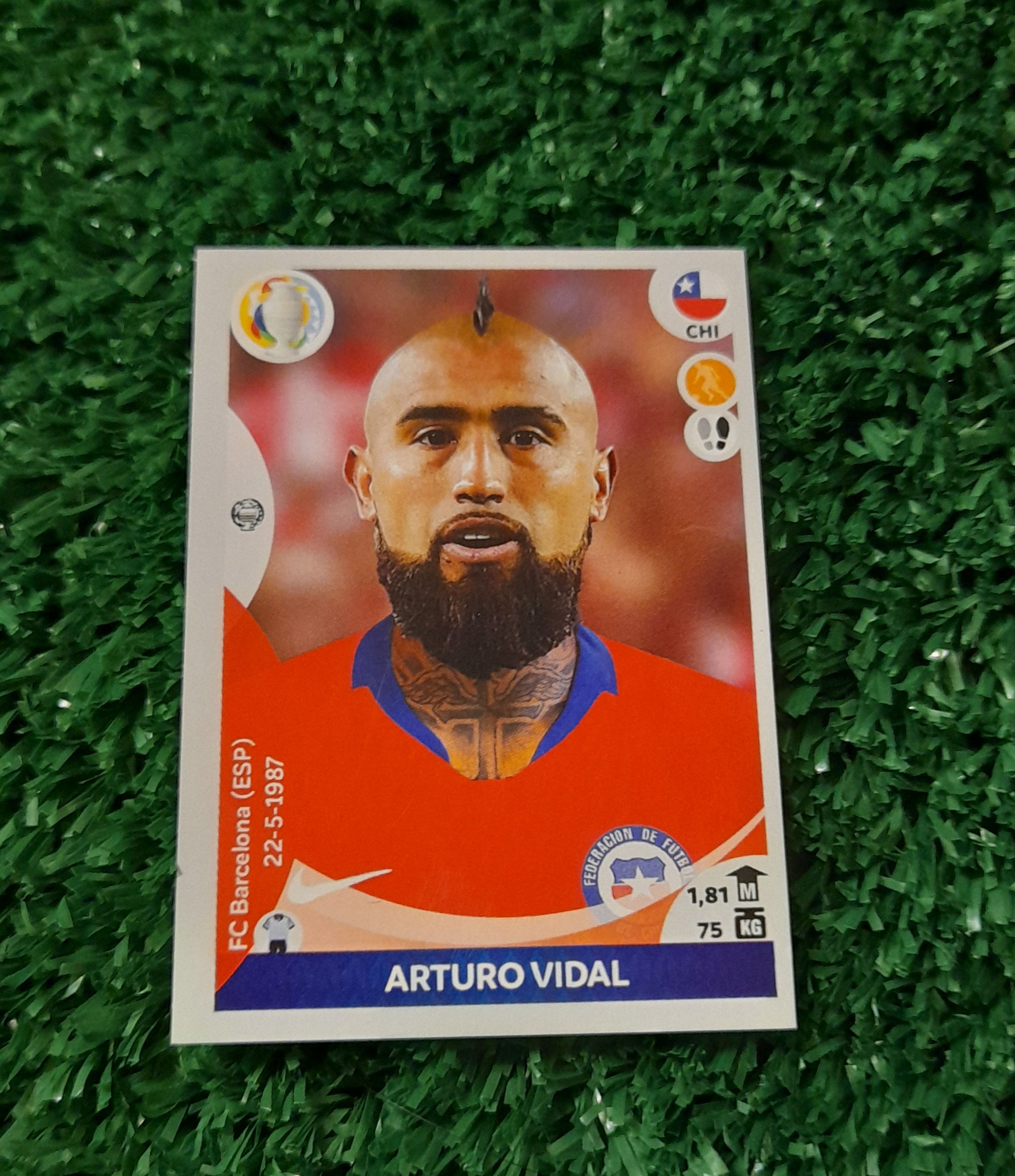 Lamina Arturo Vidal Chile Copa America 2021 Panini #160