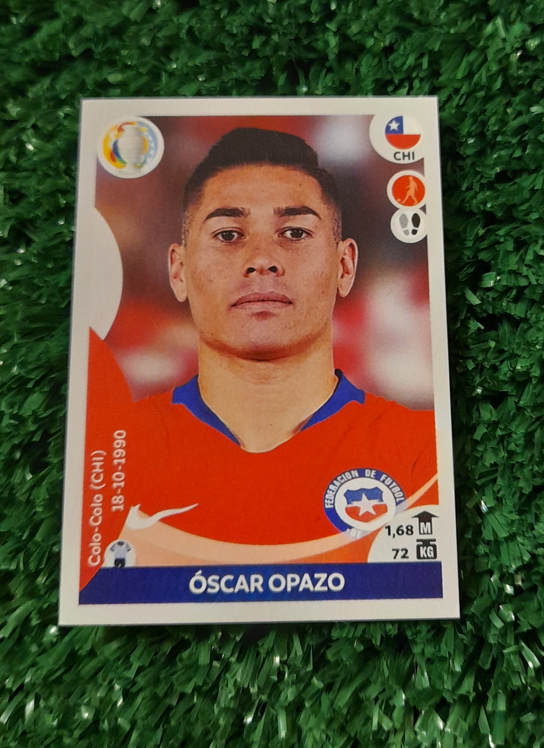 Lamina Oscar Opazo Chile Copa America 2021 Panini #158