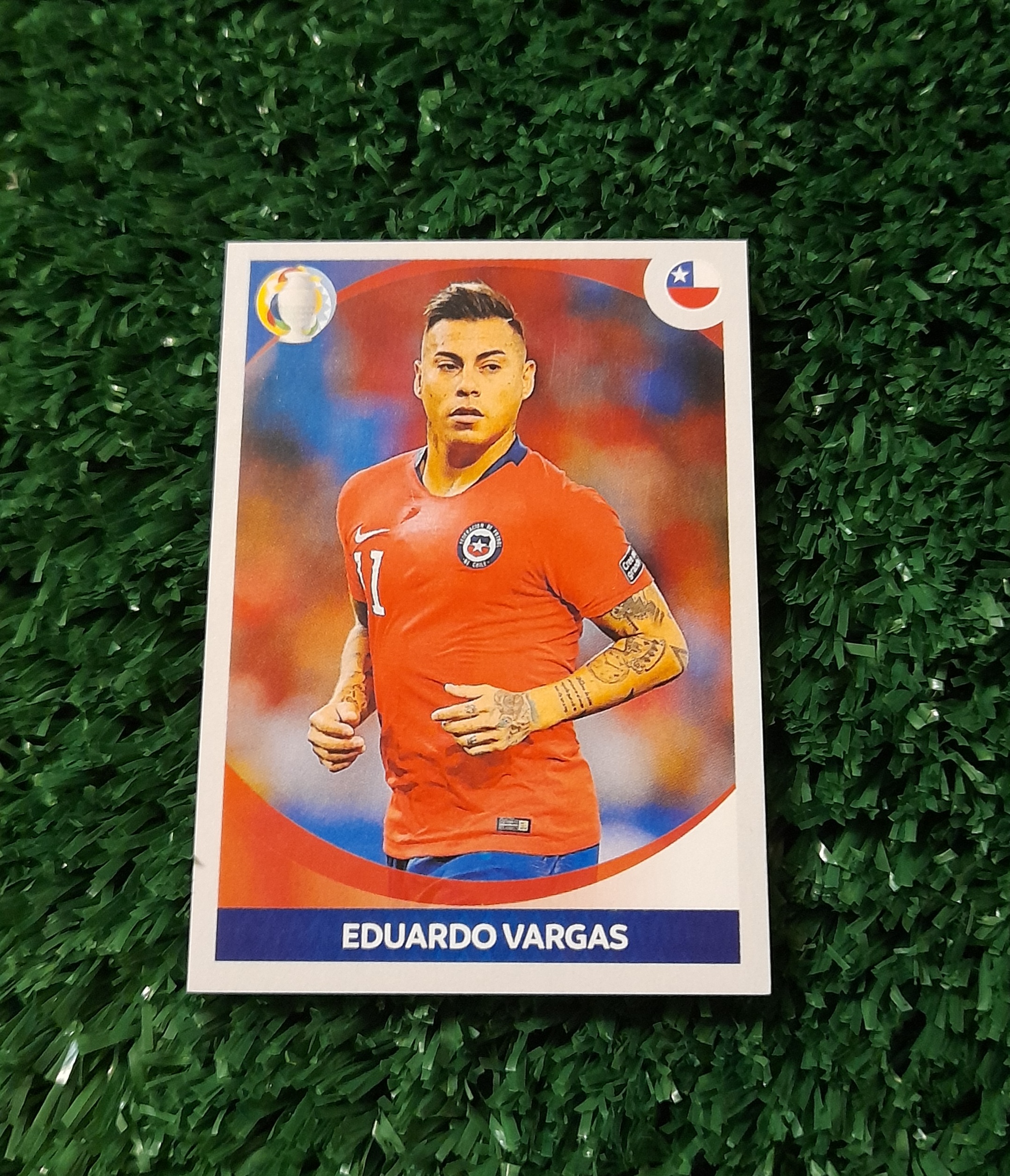 Lamina Eduardo Vargas Chile Copa America 2021 Panini #150