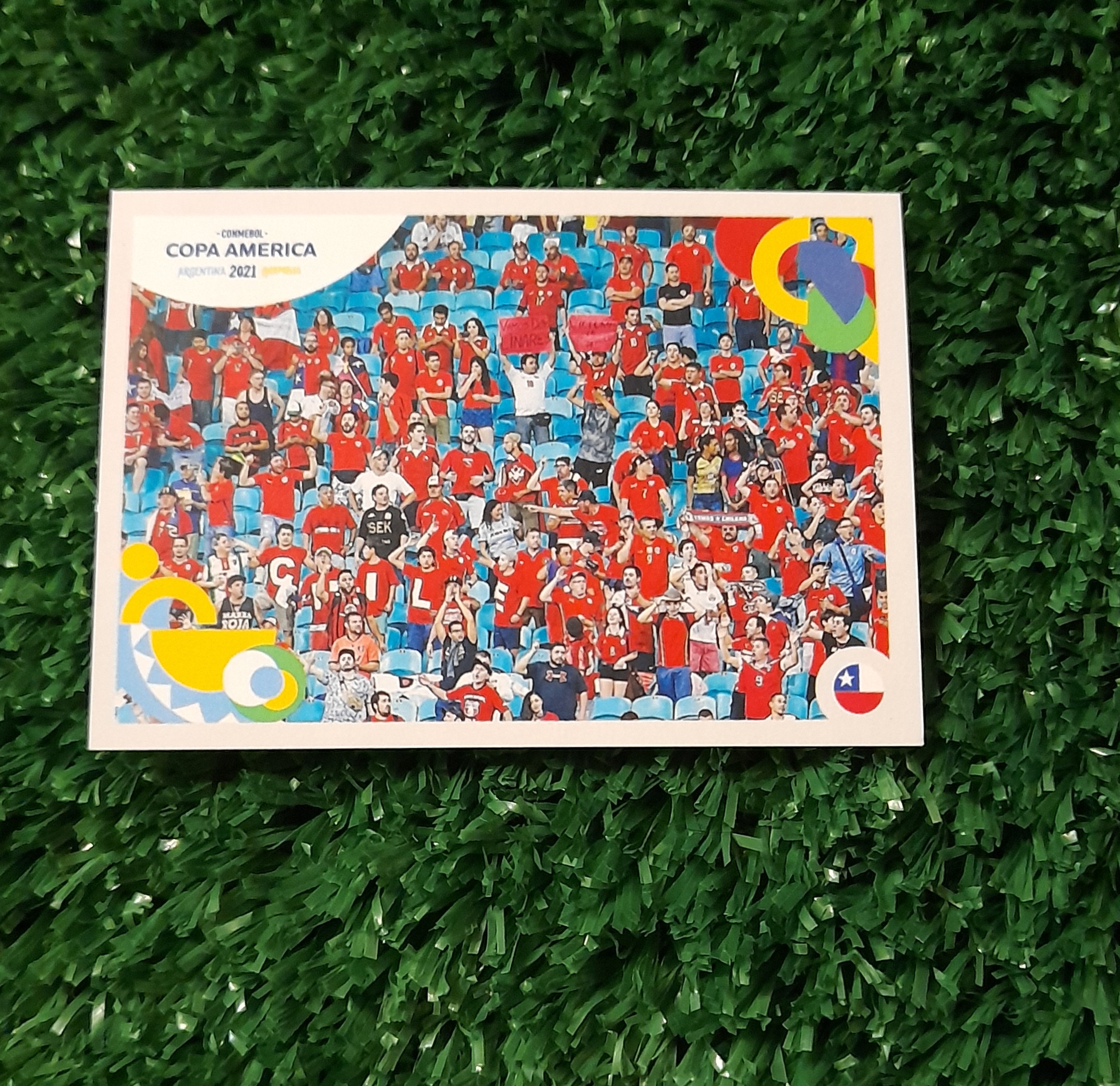 Lamina Hinchada Chile Copa America 2021 Panini #145