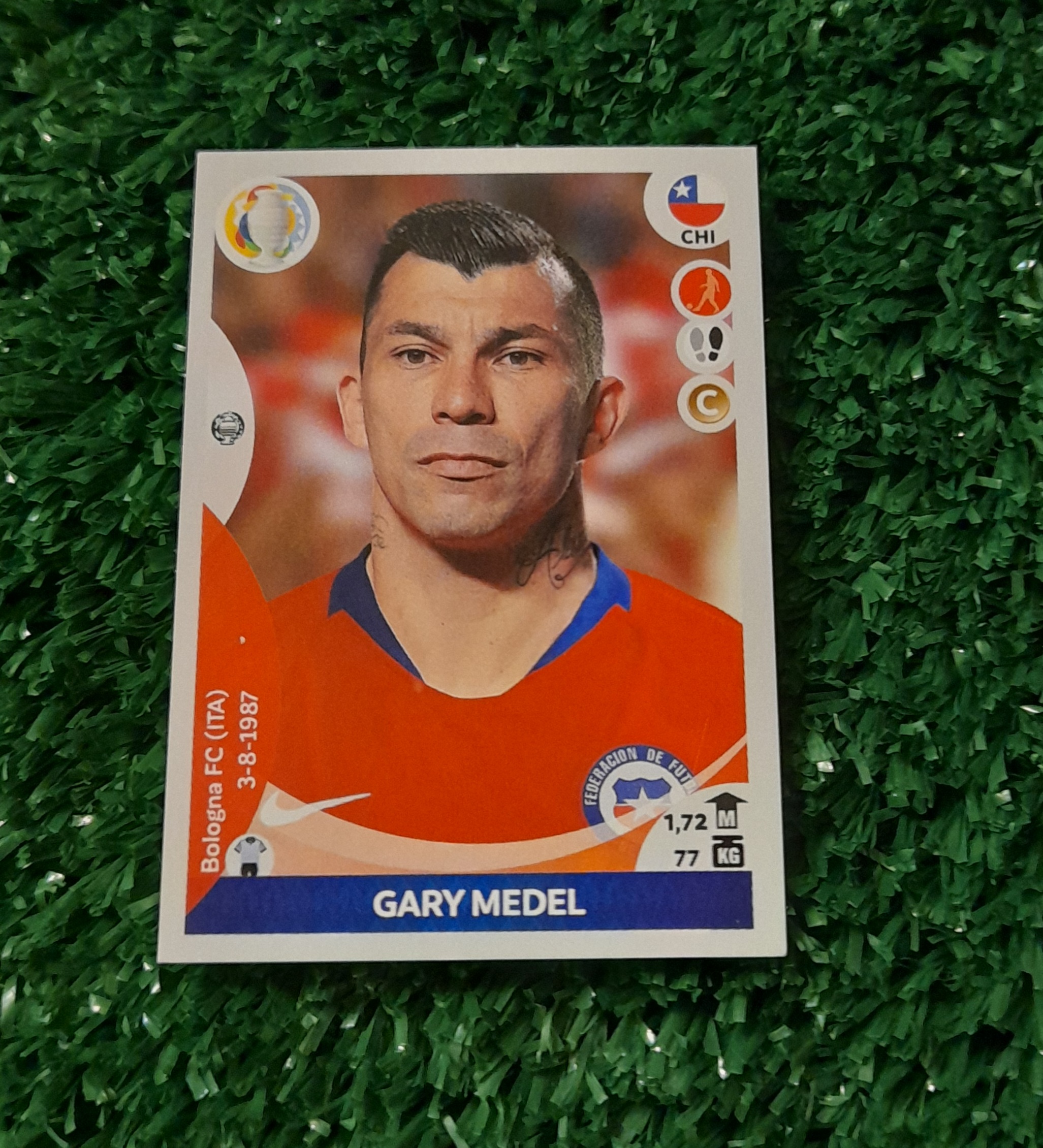Lamina Gary Medel Chile Copa America 2021 Panini #143