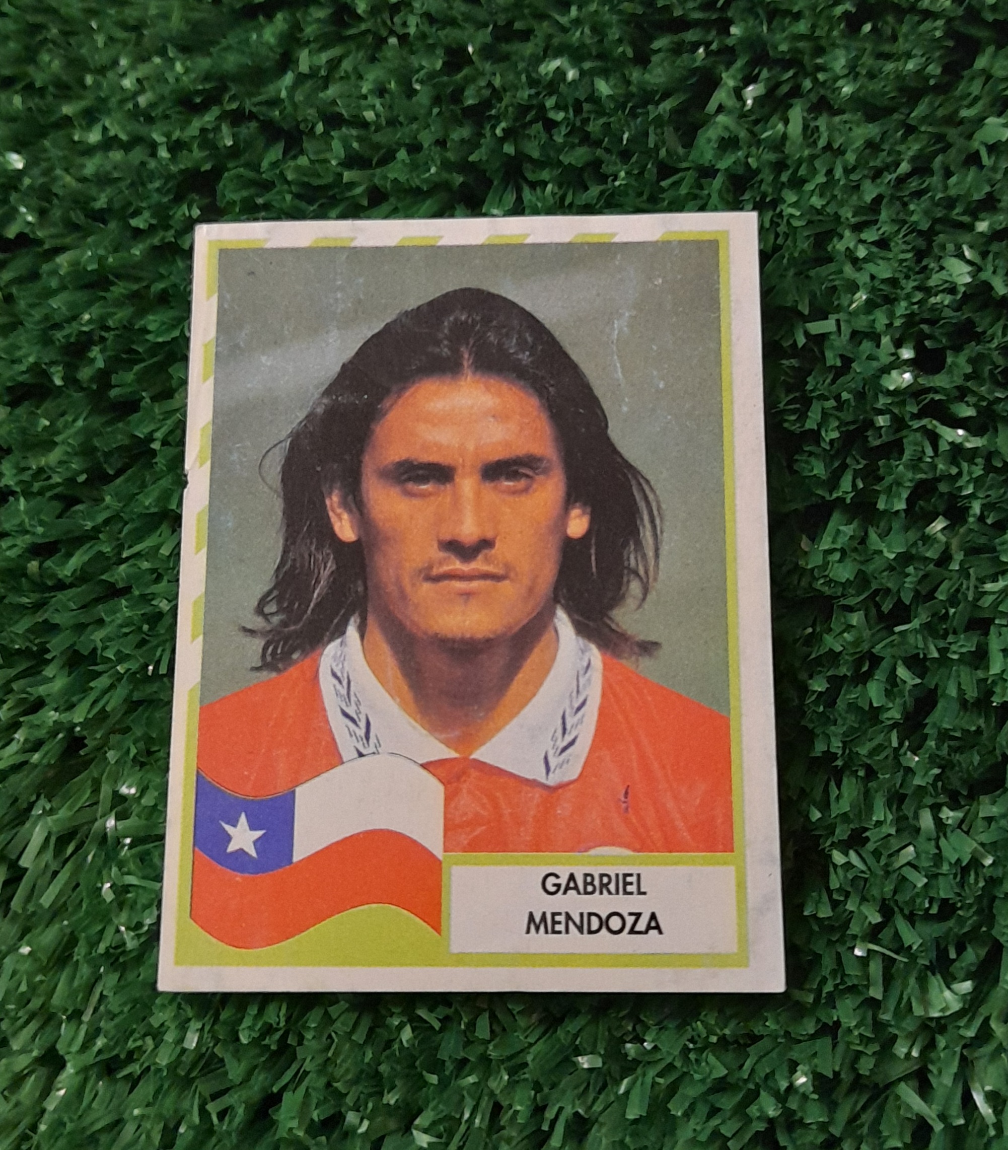 Lamina Gabriel Mendoza Chile Copa America 1995 Panini #110