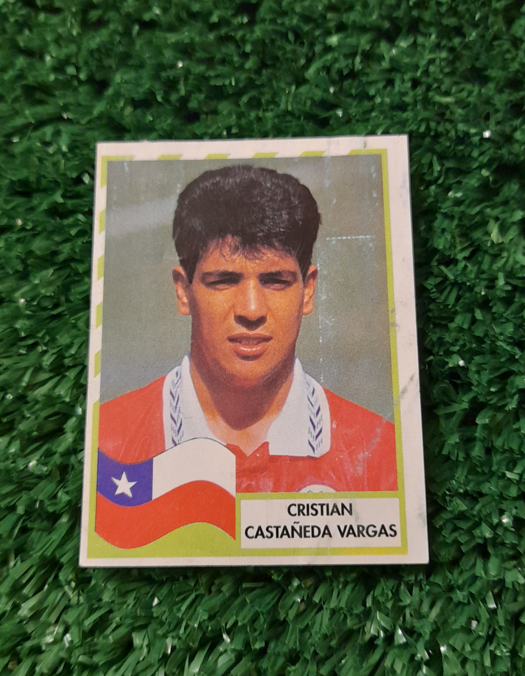 Lamina Cristian Castañeda Chile Copa America 1995 Panini #115