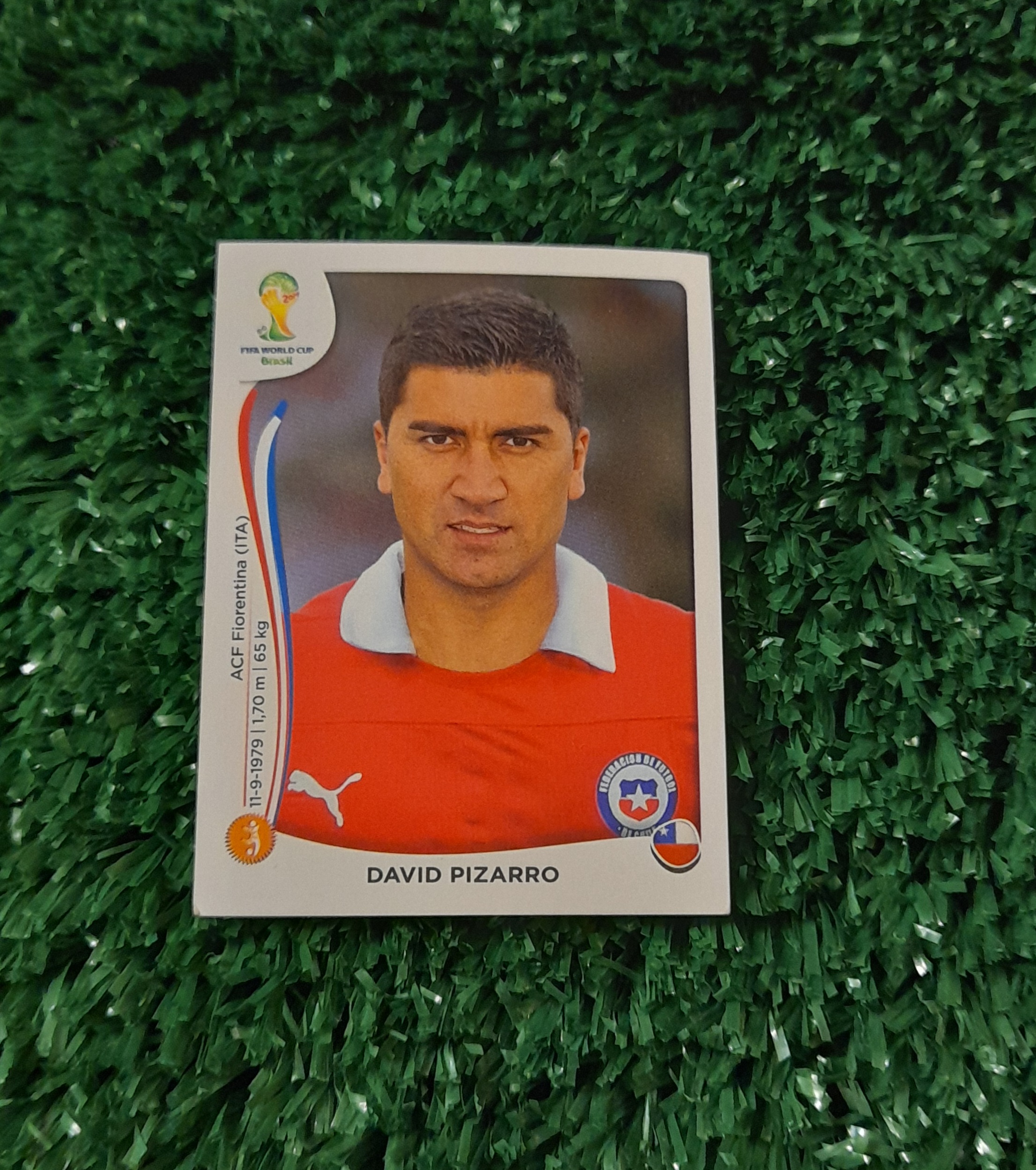 Lamina David Pizarro Chile Mundia Brasil 2014 Panini #156