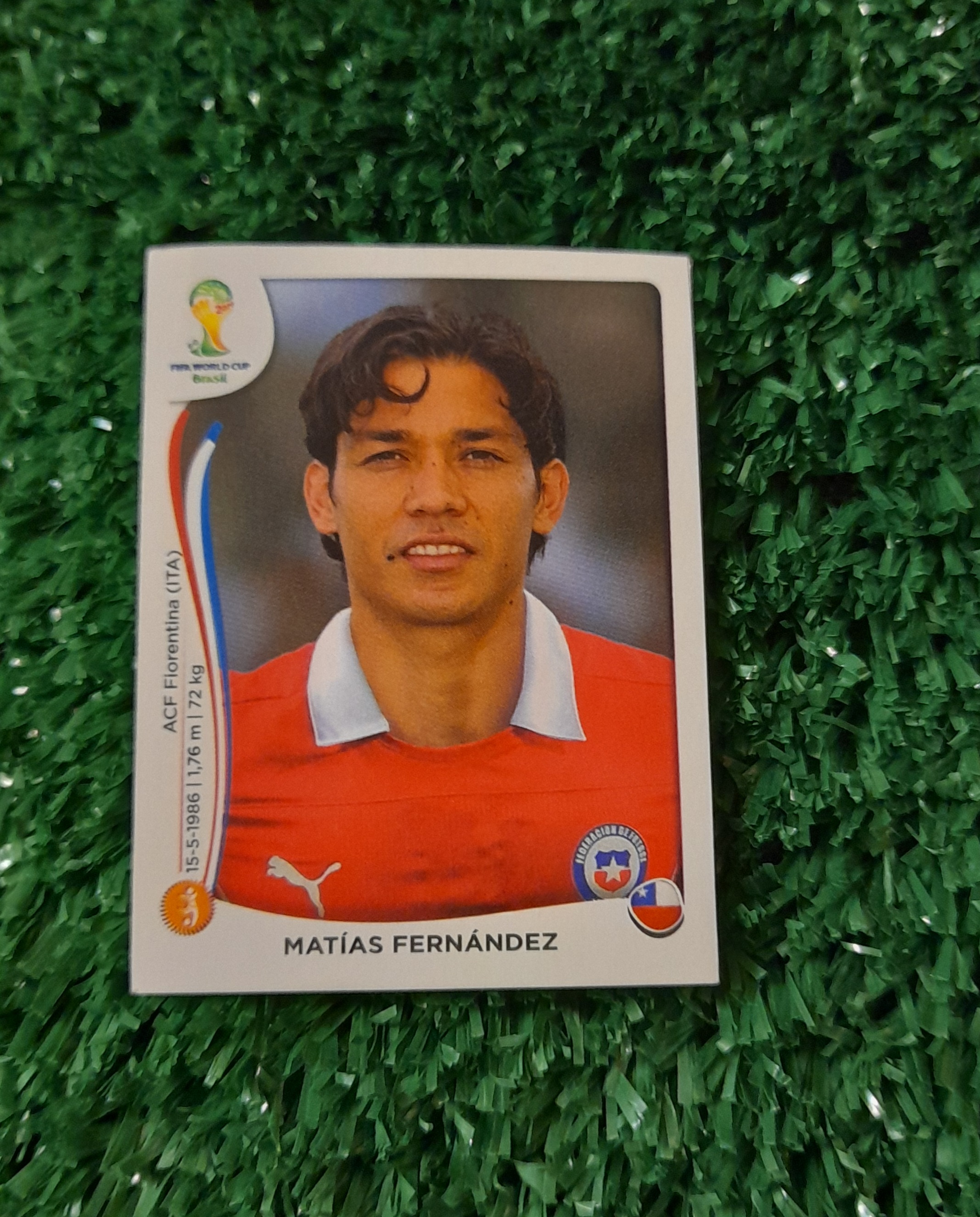 Lamina Matias Fernandez Chile Mundia Brasil 2014 Panini #157