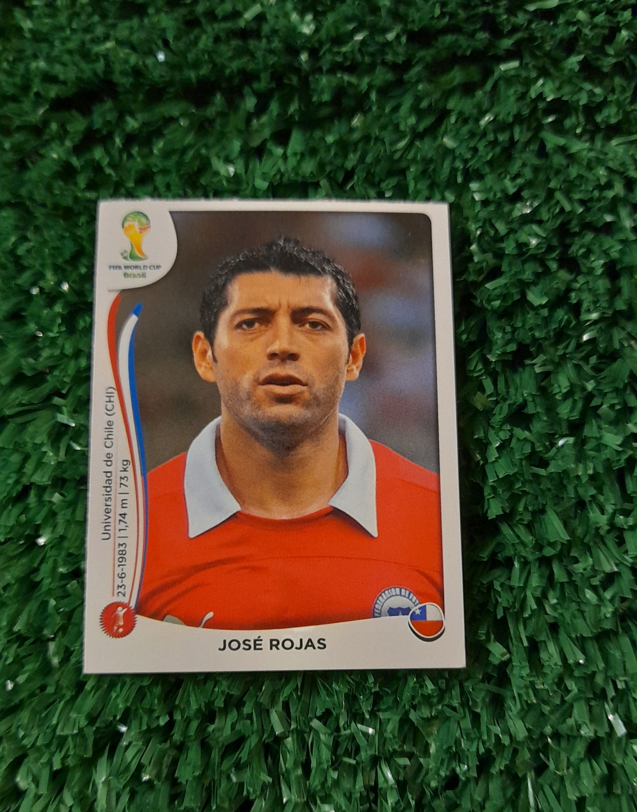 Lamina Jose Rojas Chile Mundia Brasil 2014 Panini #152