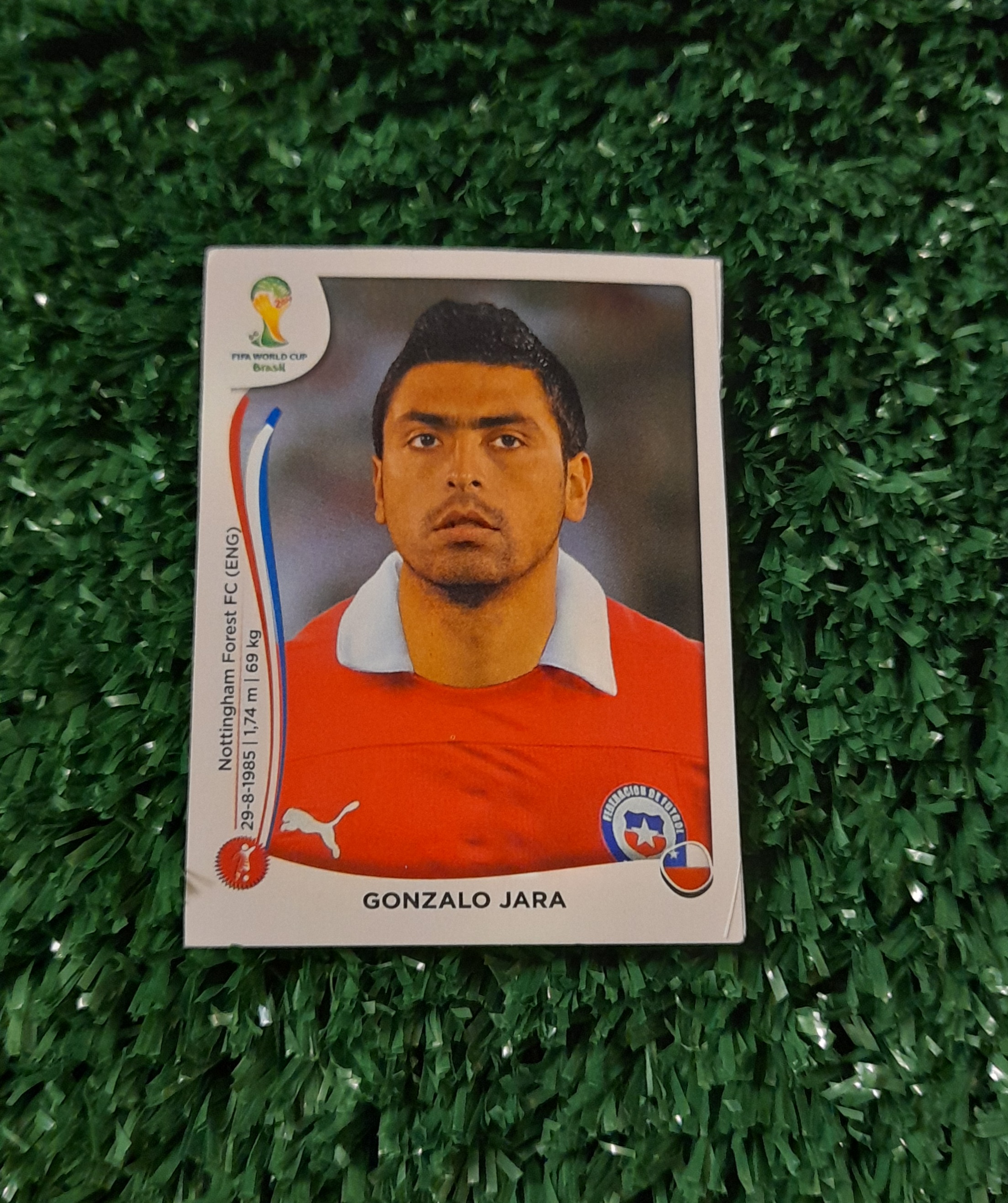 Lamina Gonzalo Jara Chile Mundia Brasil 2014 Panini #151
