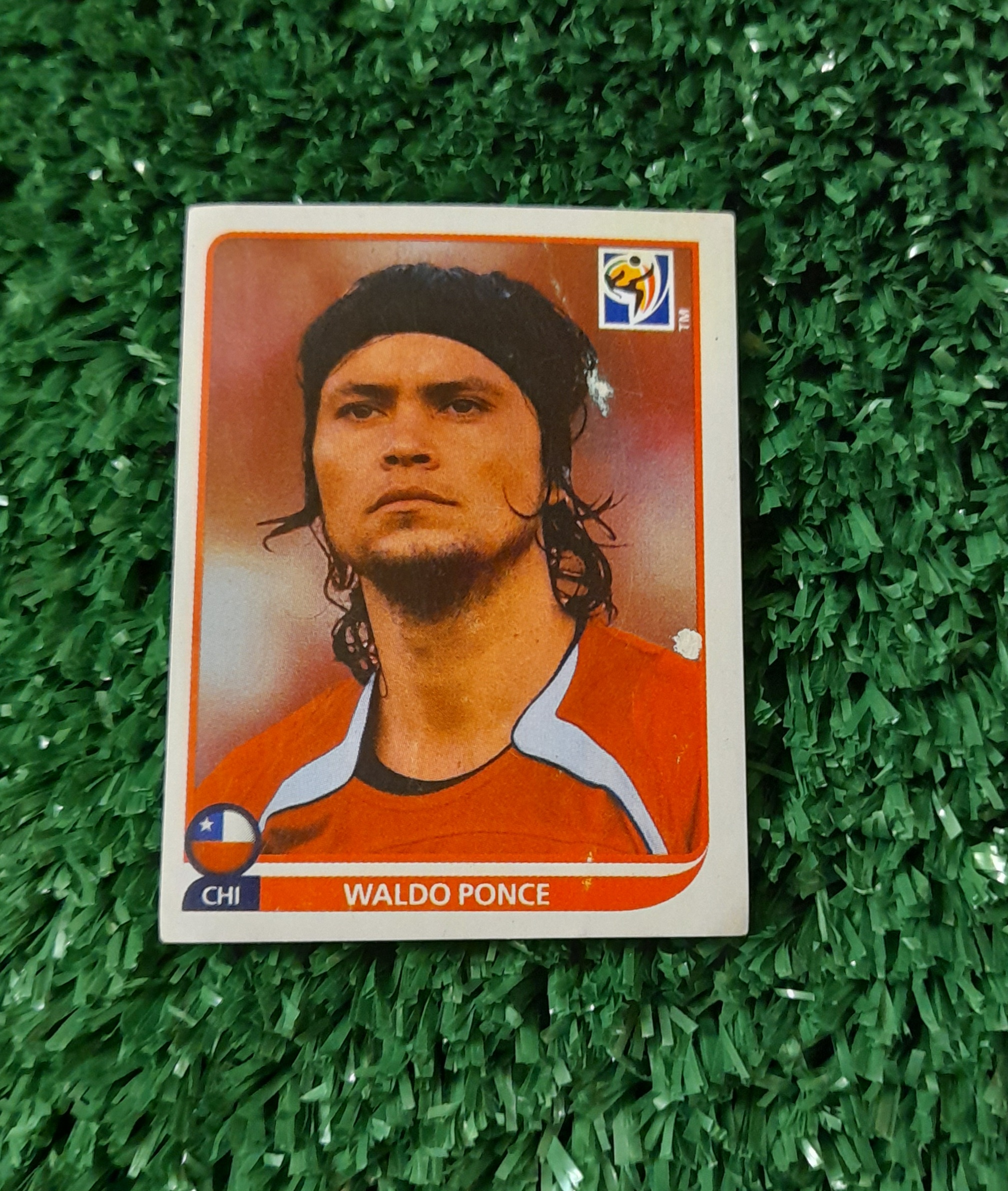 Lamina Waldo Ponce Chile Mundial Sudafrica 2010 Panini #624