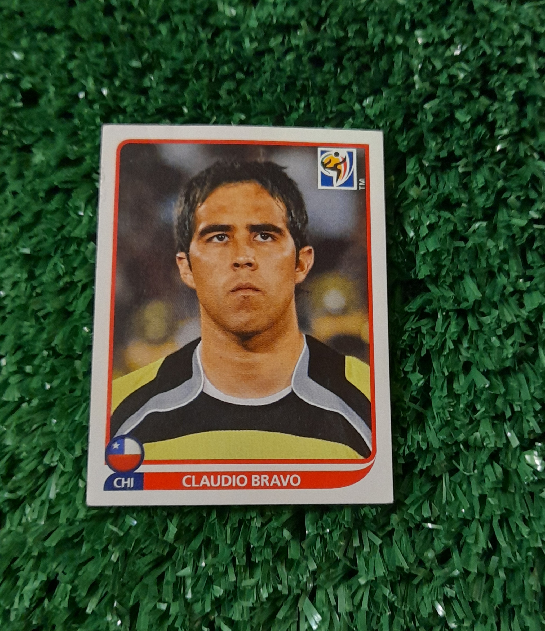 Lamina Claudio Bravo Chile Mundial Sudafrica 2010 Panini #621