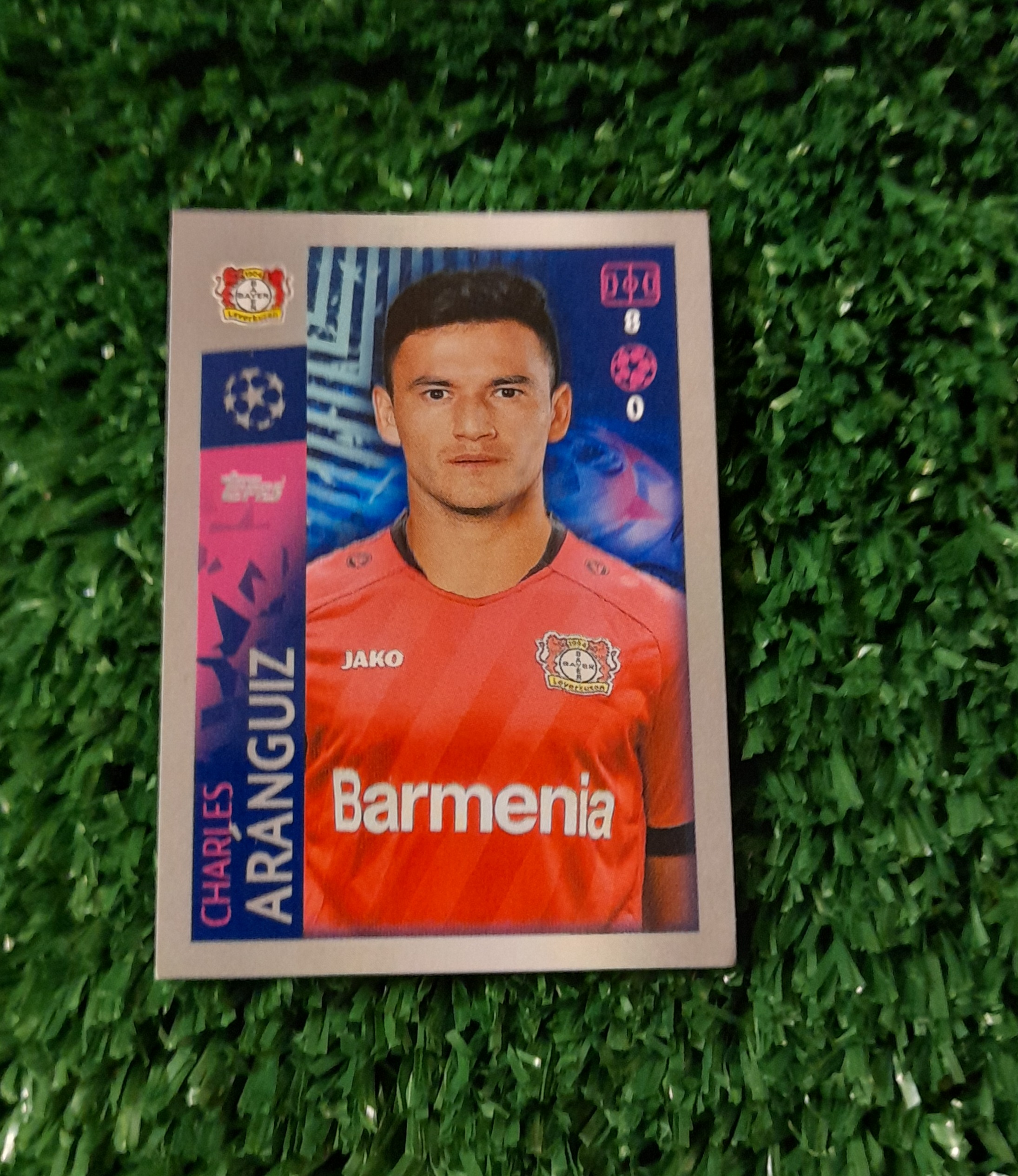 Lamina Charles Aranguiz Bayern Leverkusen Champions 19-20 Topps #76