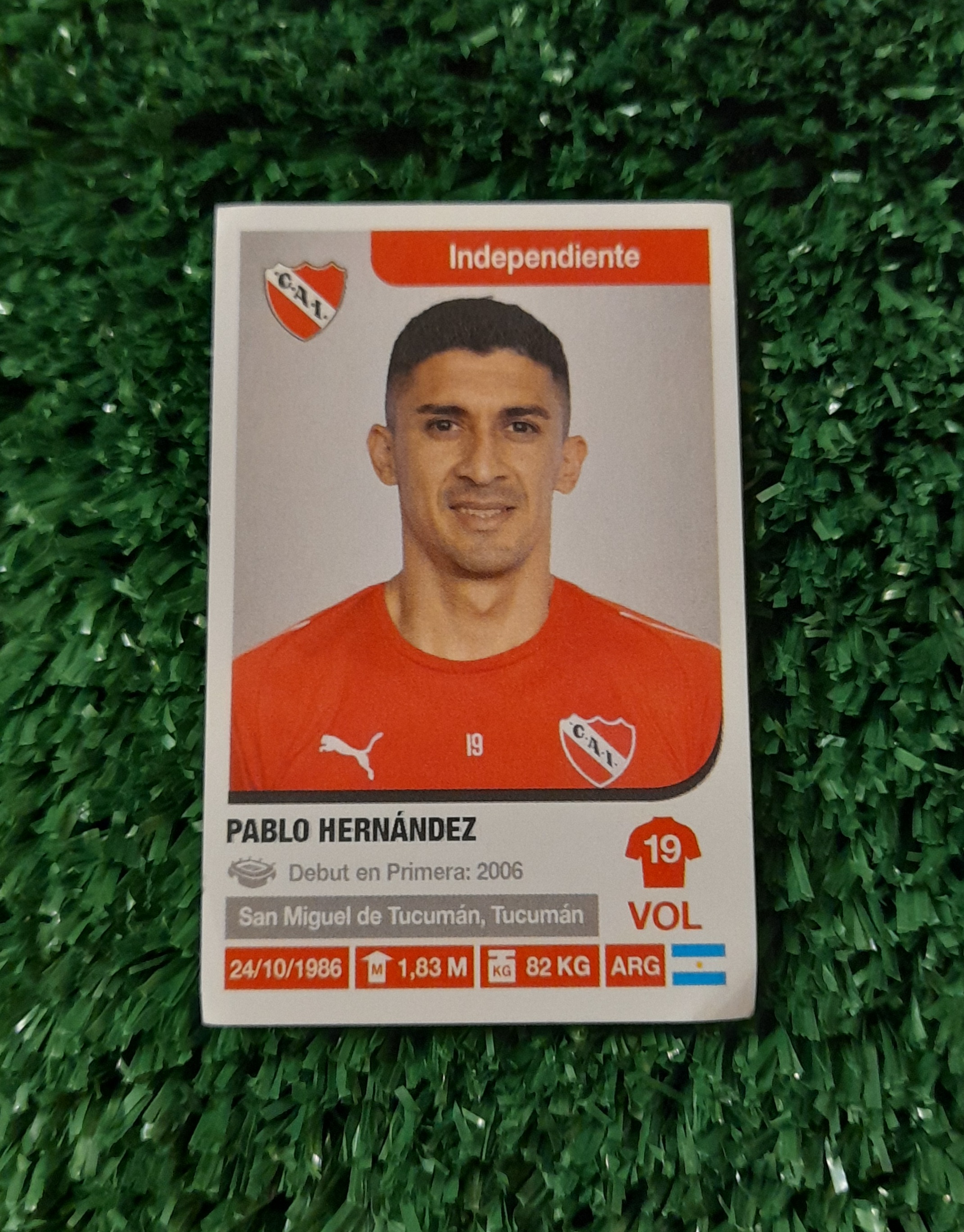 Lamina Pablo Hernandez Argentinos Jrs Futbol Argentino 18-19 Panini #193
