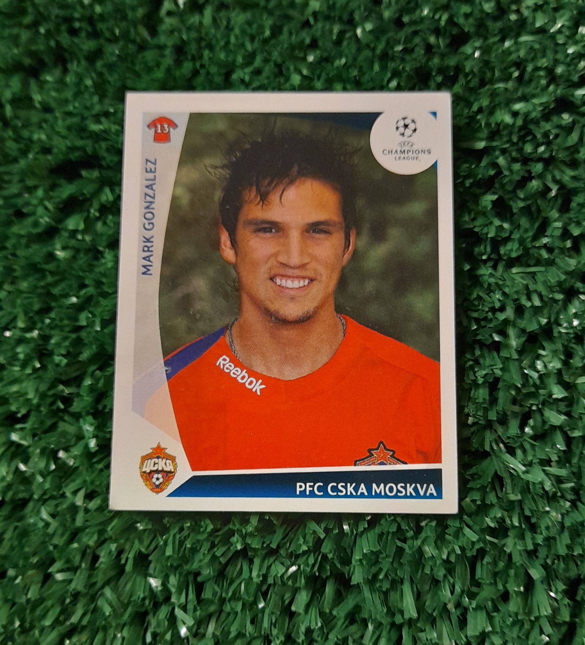 Lamina Mark Gonzalez CSK Mosku Champions 2009-2010 Panini #106