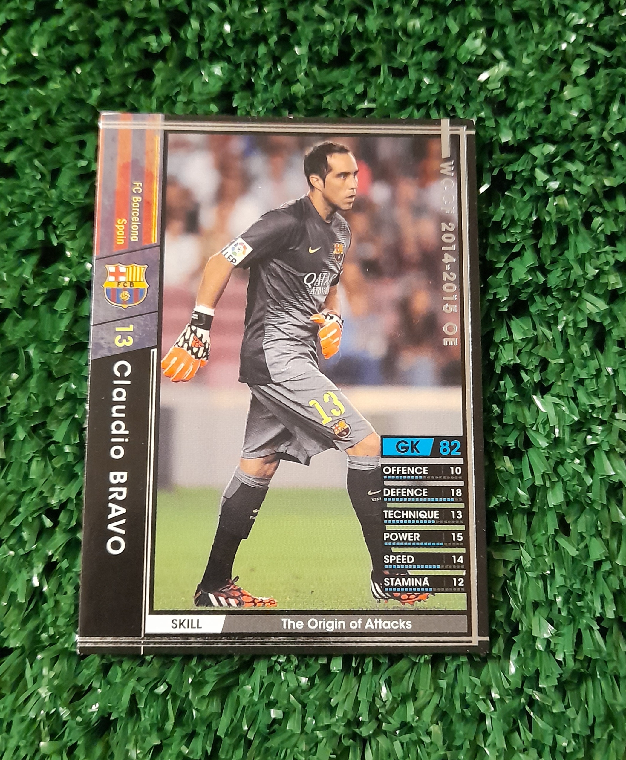 Carta Claudio Bravo Barcelona Sega 2014-2015 Panini #1