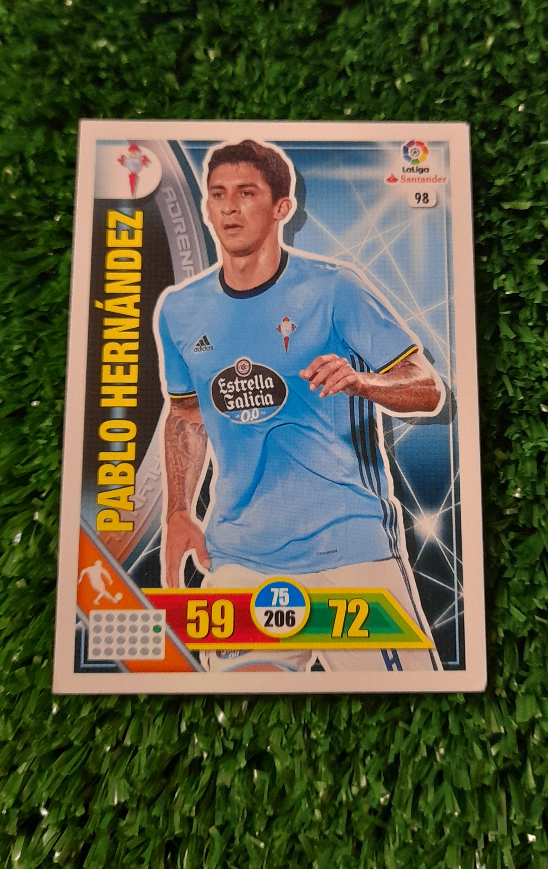 Carta Pablo Hernandez Celta Vigo Liga Española 16-17 Panini #98