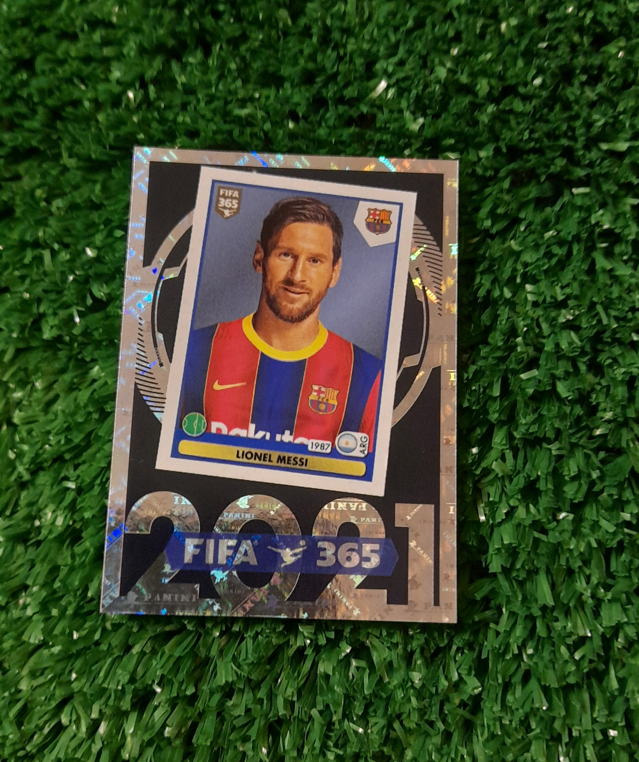 Lamina Lionel Messi Barcelona Fifa 365 2025 Panini #9