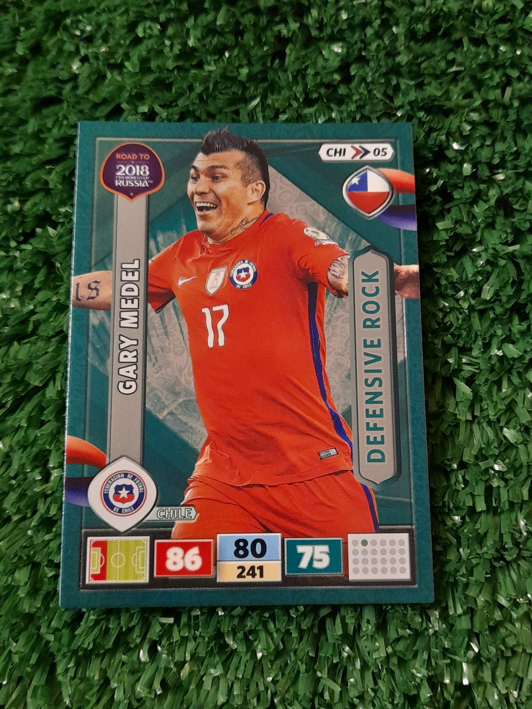 Carta Gary Medel Chile Road to Rusia Panini #CHI05