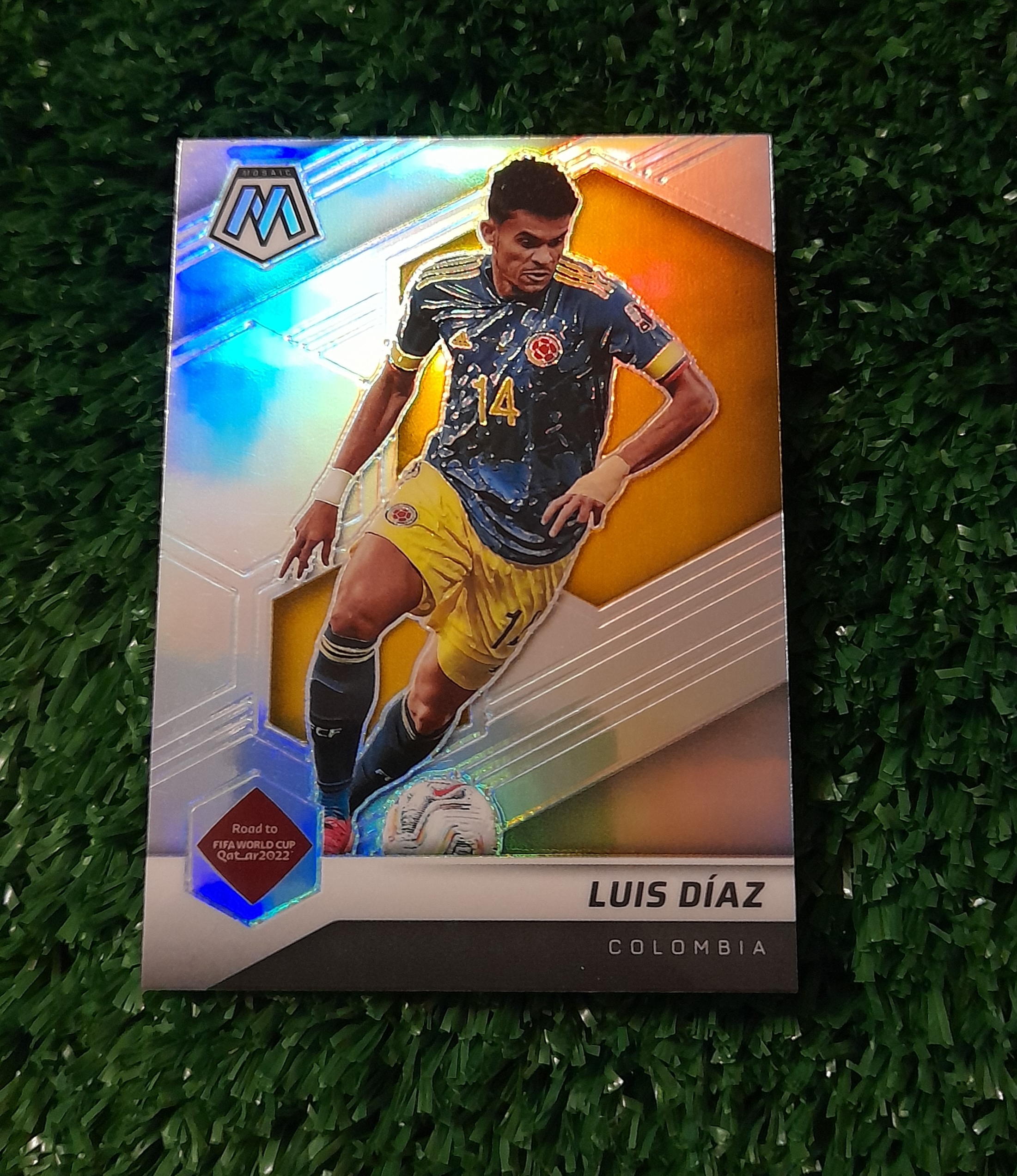 Carta Luis Diaz Colombia Mosaic silver Panini #180