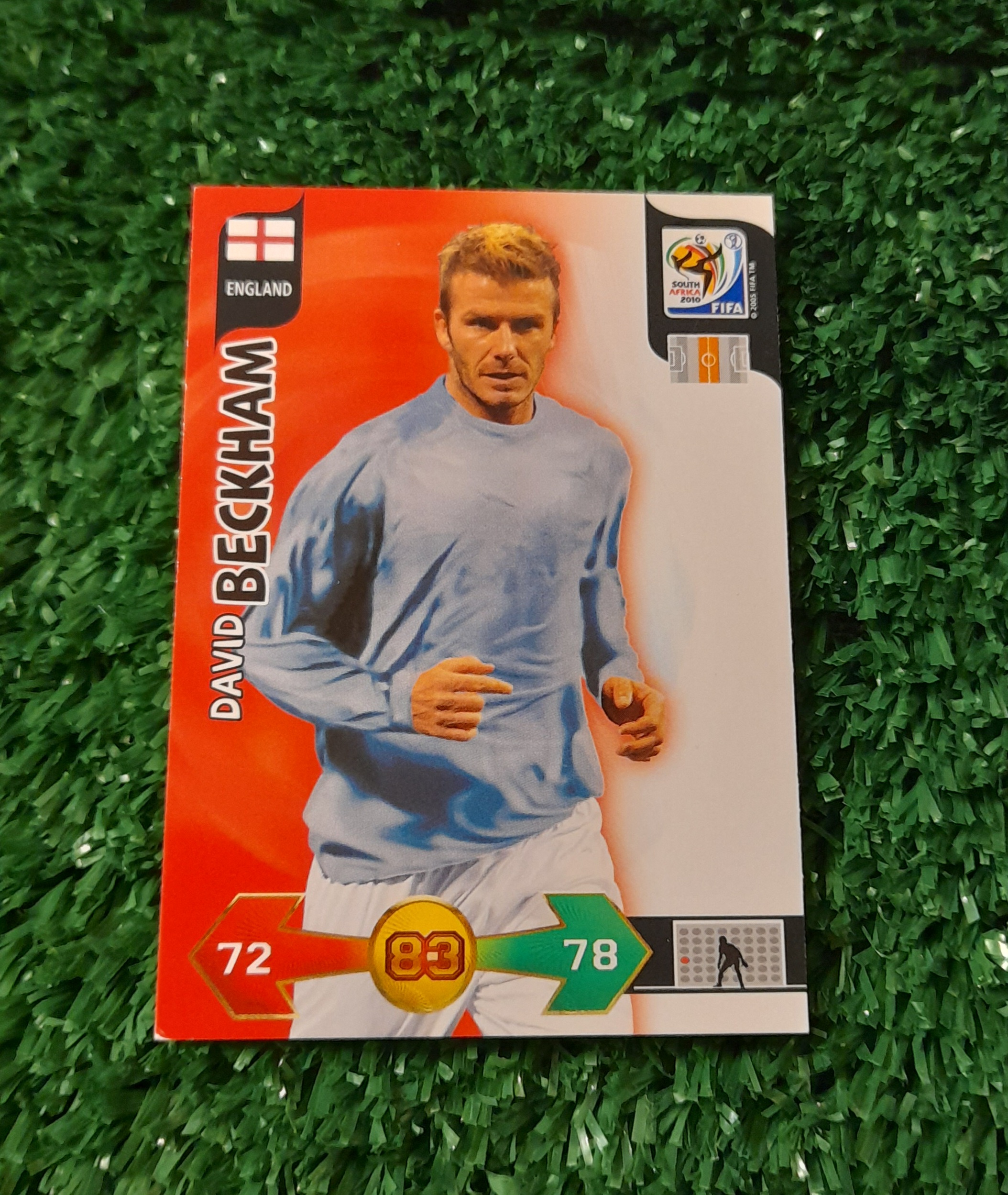 Carta David Beckham Inglaterra Mundia 2010 Panini #1