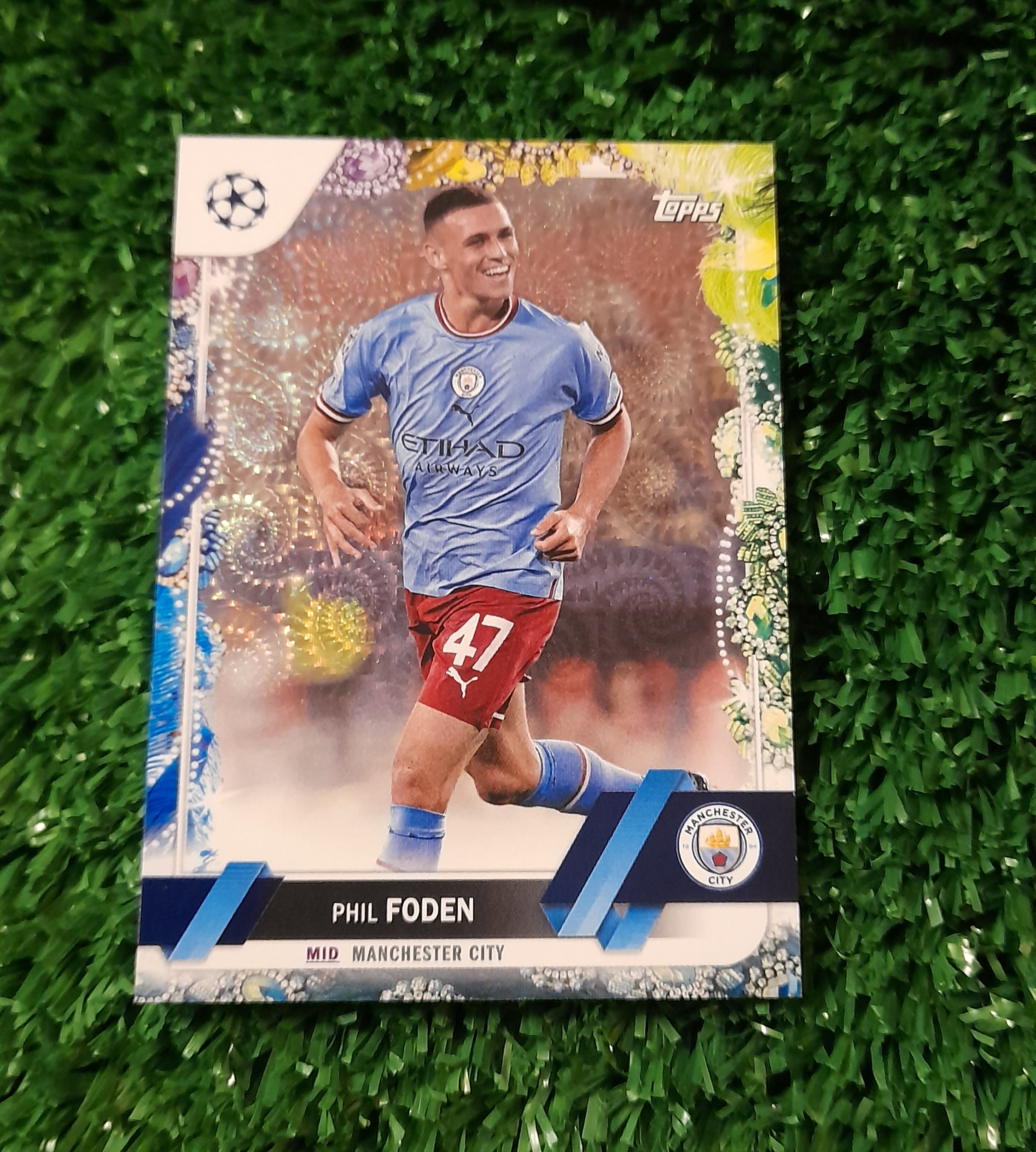 Carta Phil Foden Manchester City Carnaval  Topps #47