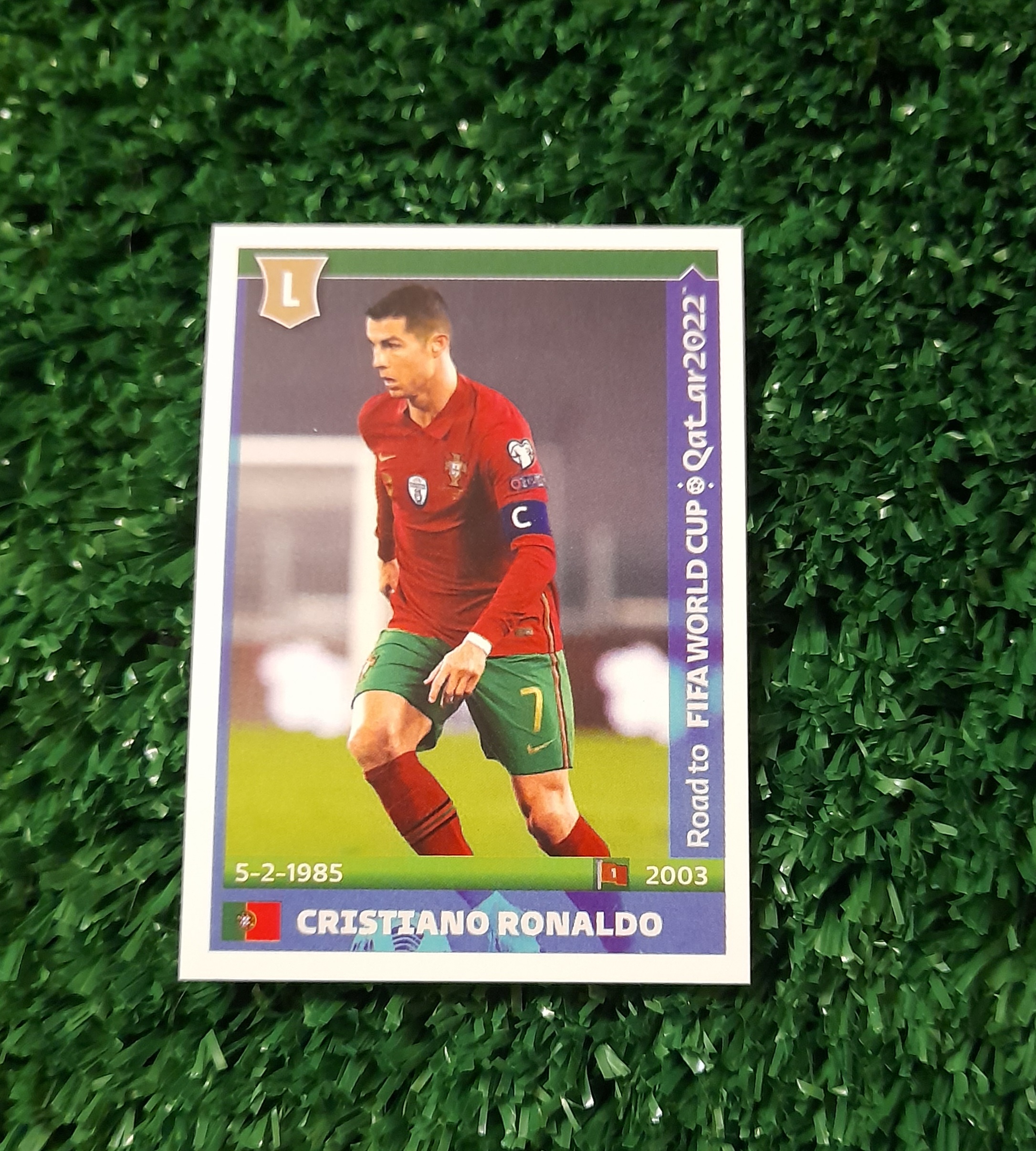 Lamina Cristiano Ronaldo Portugal Road to Qatar Panini #433