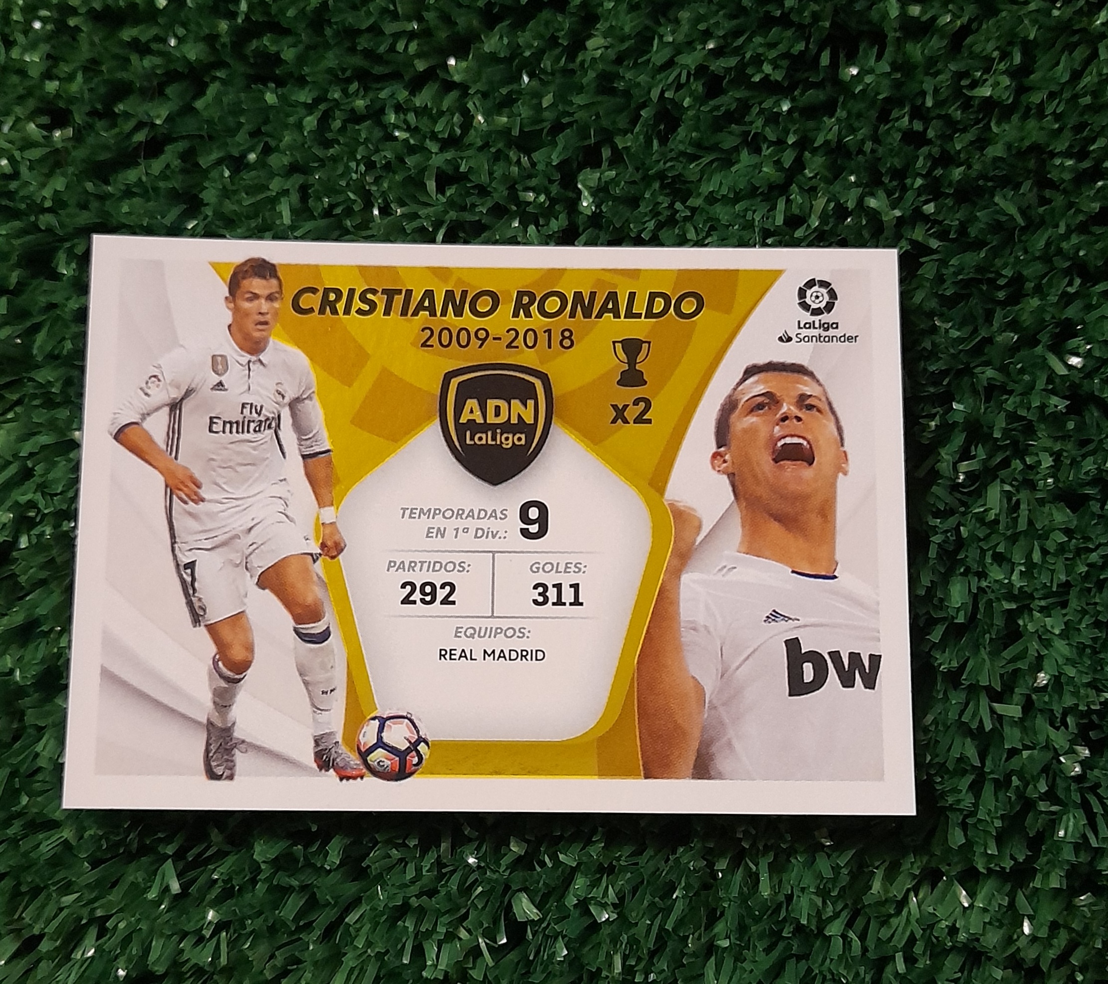Lamina Cristiano Ronaldo Real Madrid Liga Española 21-22 Panini #406