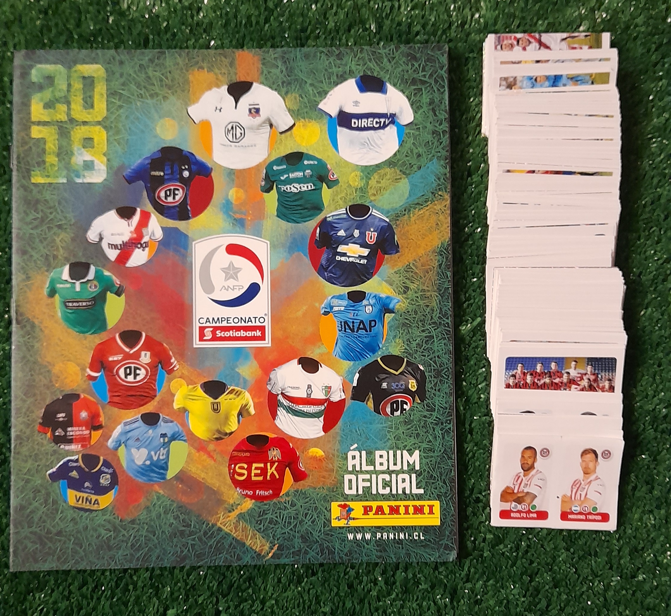 Album Completo a pegar Futbol Chileno 2018 Panini