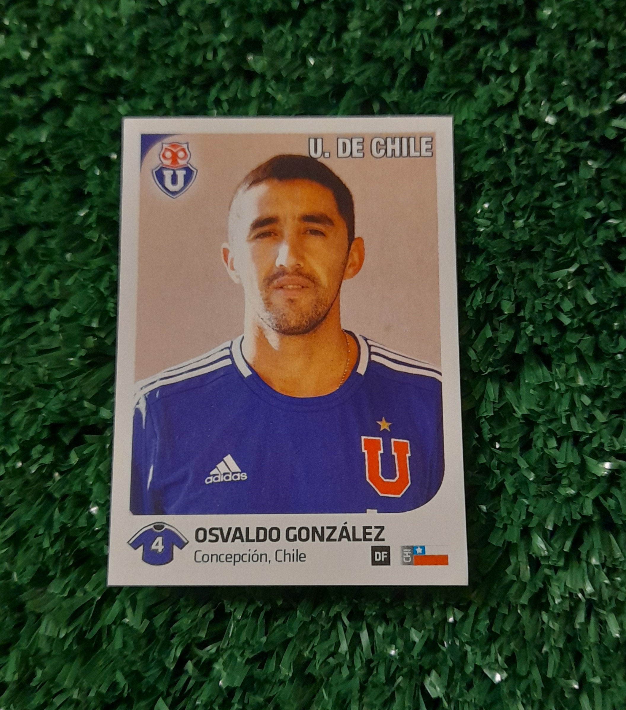 Lamina Osvaldo Gonzalez U de Chile Futbol Chileno 13-14 Panini #278