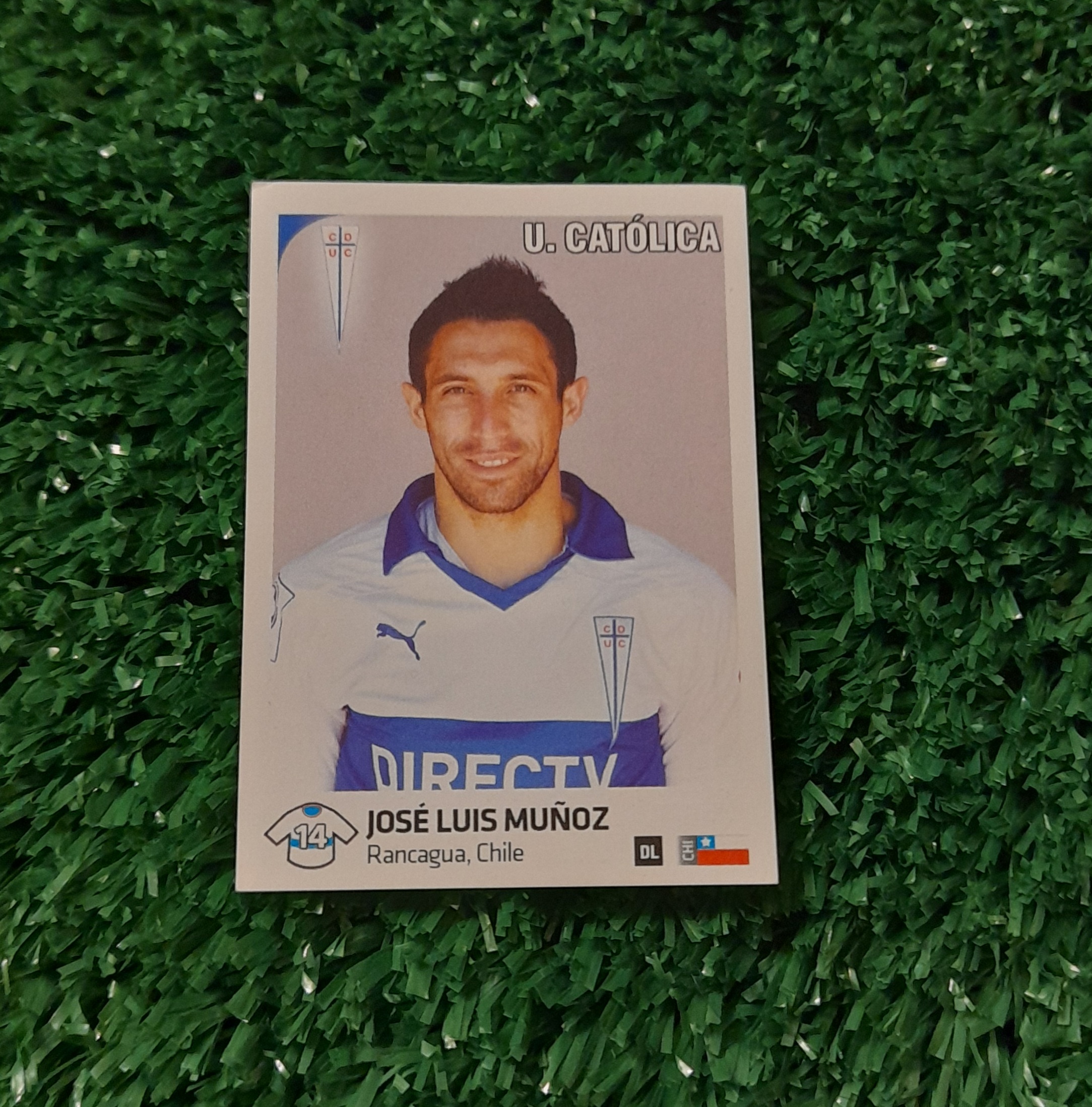 Lamina Jose Luis Muñoz U Catolica Futbol Chileno 13-14 Panini #272