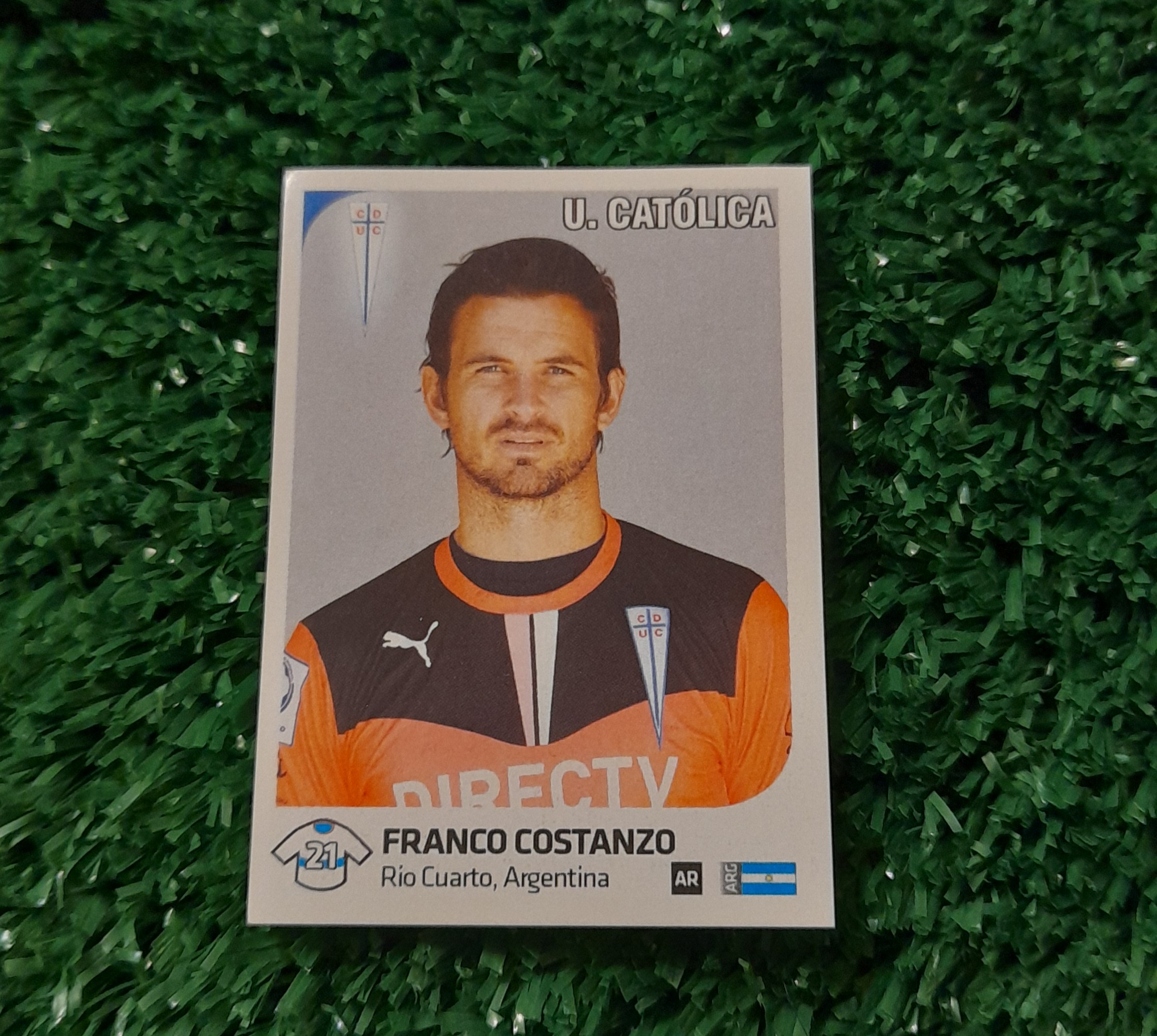 Lamina Franco Costanzo U Catolica Futbol Chileno 13-14 Panini #259