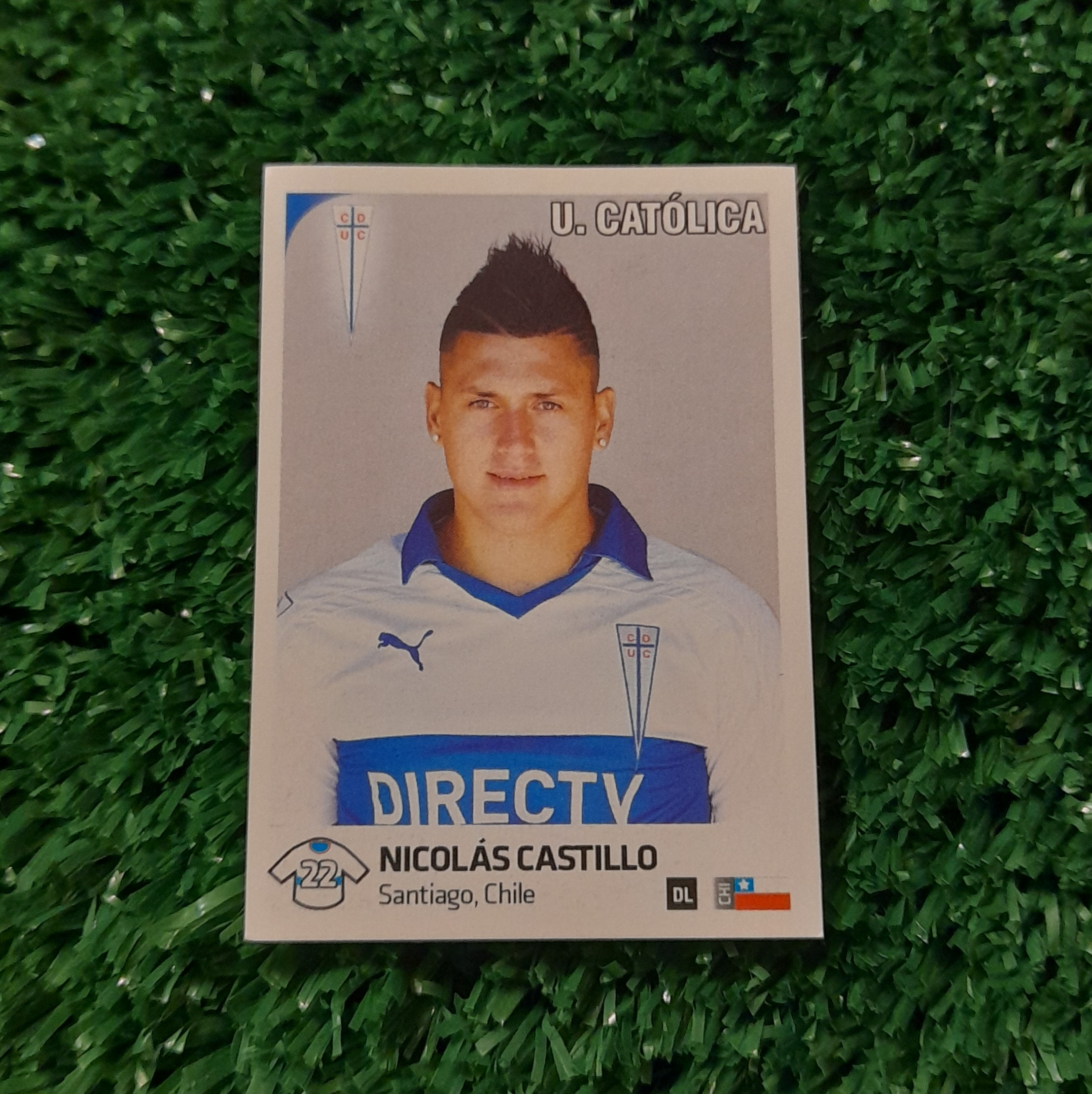 Lamina Nicolas Castillo U Catolica Futbol Chileno 13-14 Panini #271