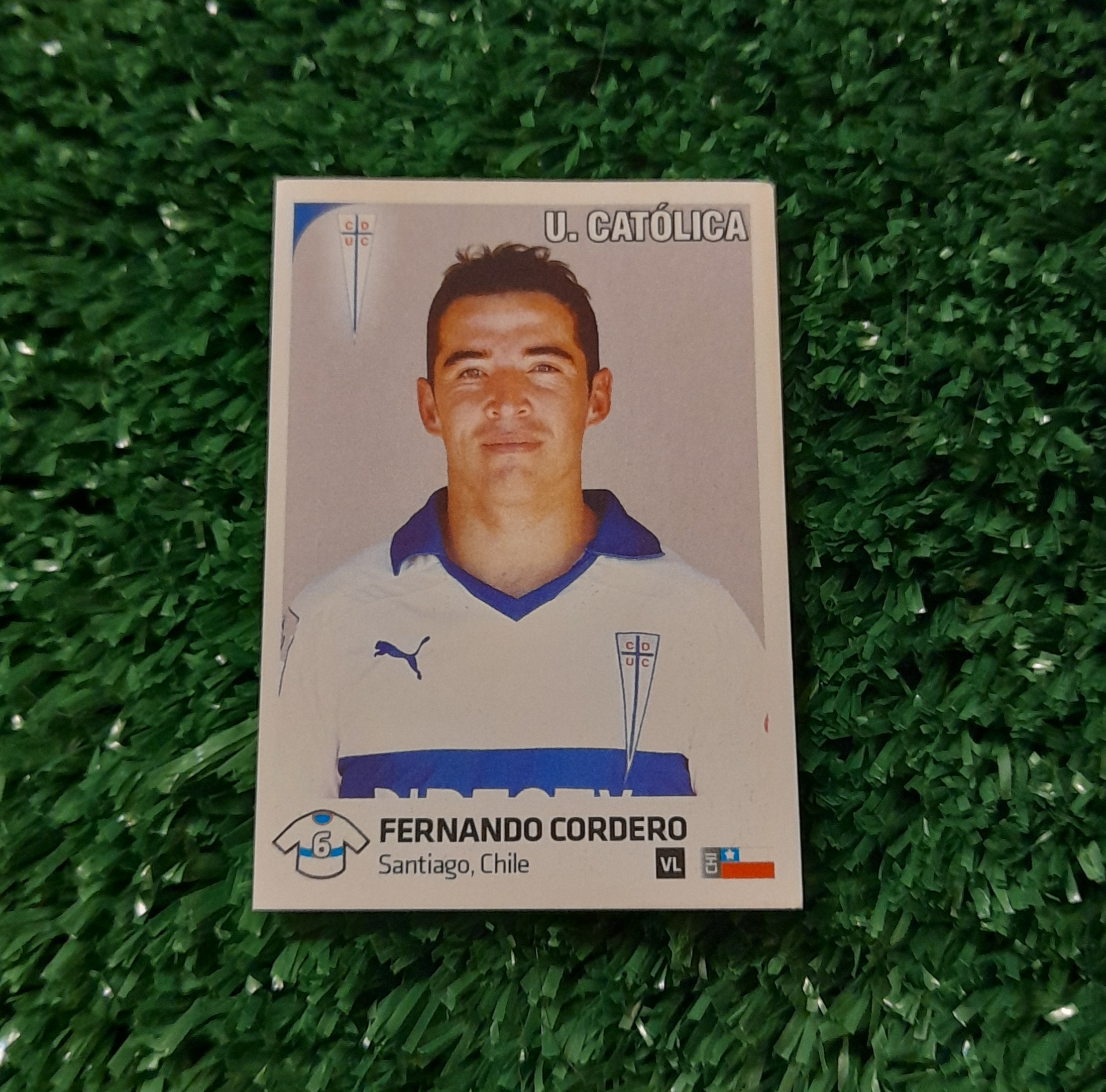 Lamina Fernando Cordero U Catolica Futbol Chileno 13-14 Panini #266