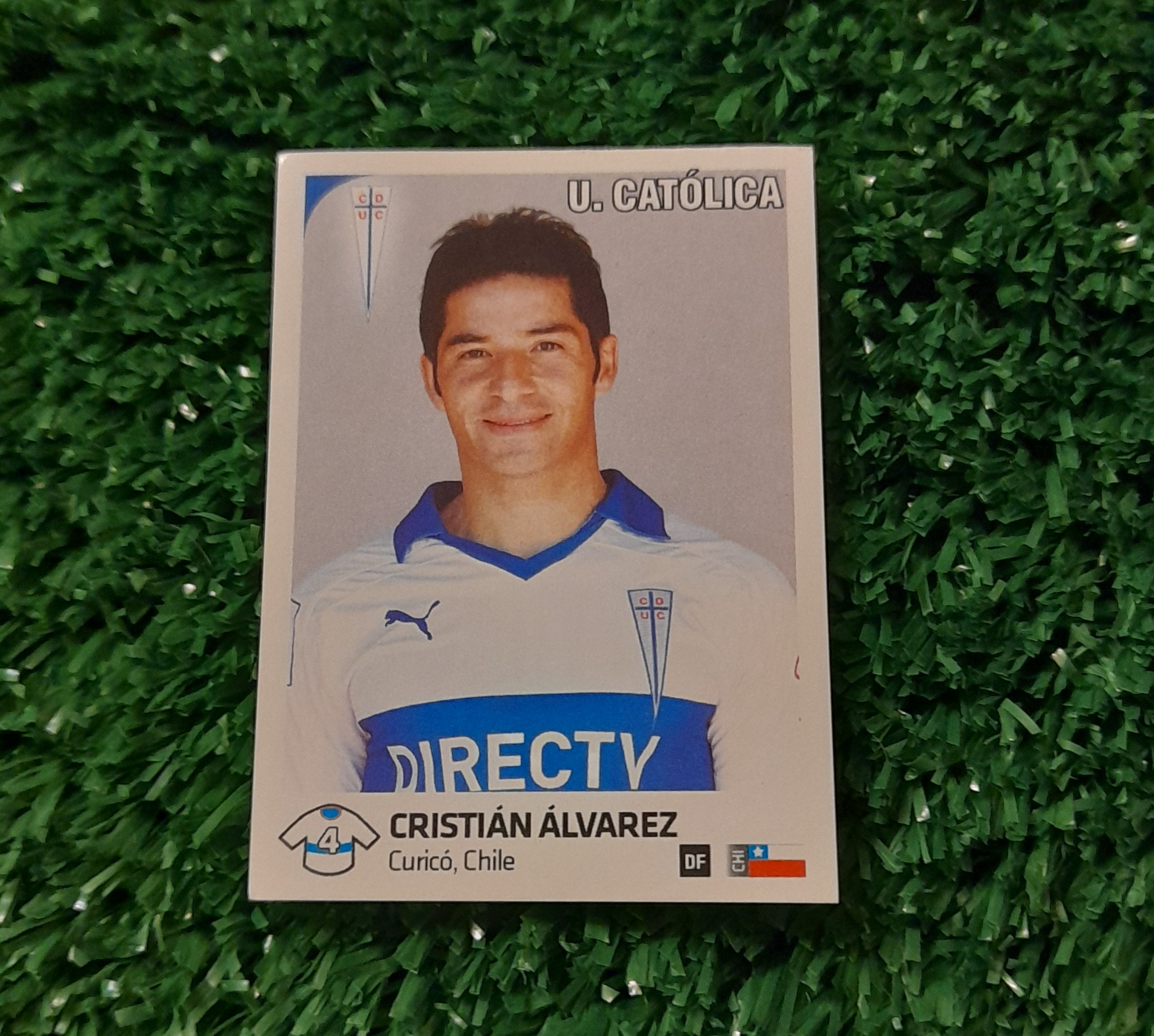 Lamina Cristian Alvarez U Catolica Futbol Chileno 13-14 Panini #261