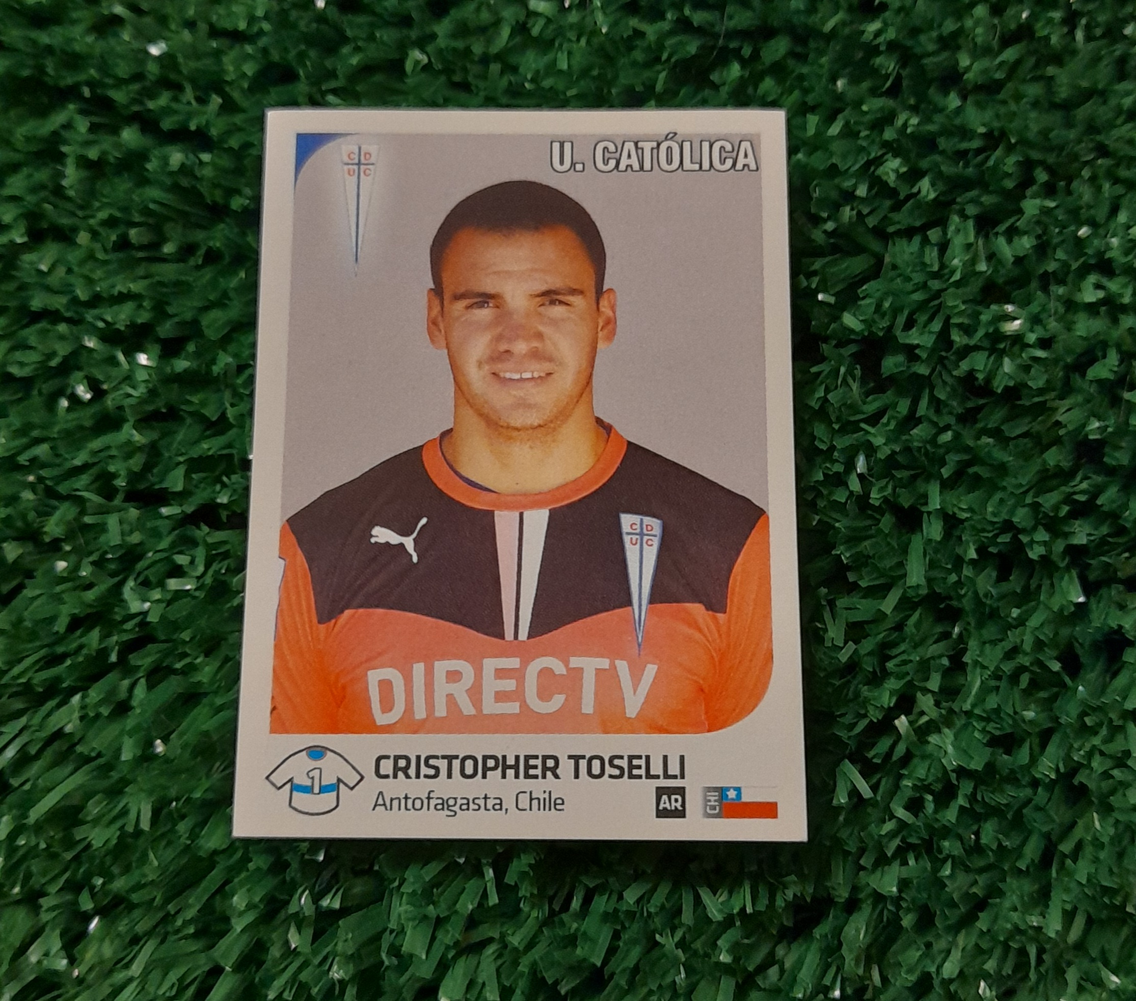Lamina Cristopher Toselli U Catolica Futbol Chileno 13-14 Panini #260